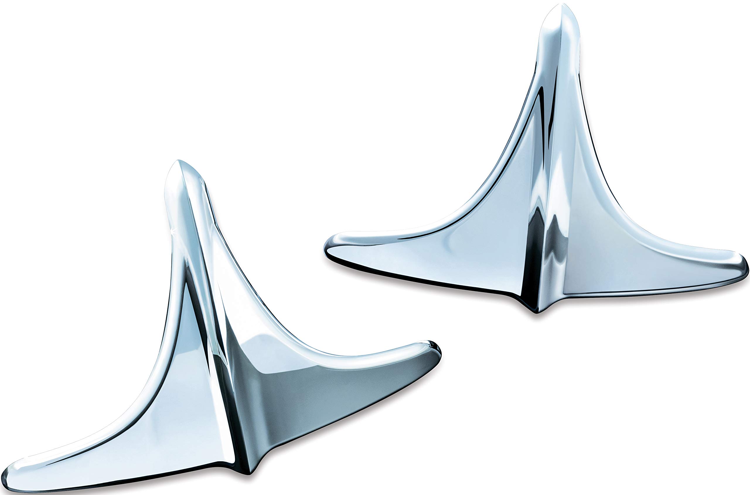 Kuryakyn 7217 Chrome Motorcycle Fender Accents for 2009-2019 Harley-Davidson Trike - 1 Pair Black Rear Fender Trim - Perfect for Custom Bike Upgrades & Show Rides