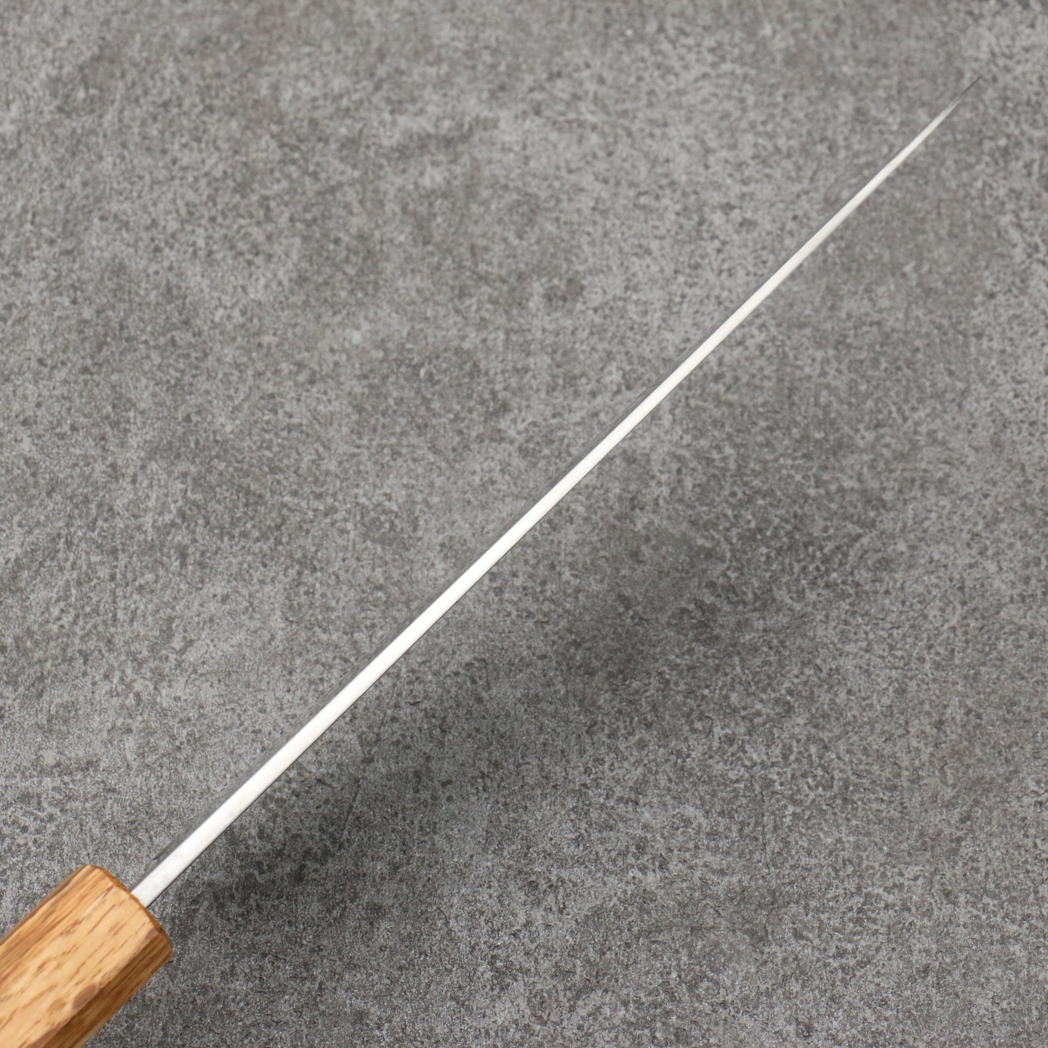 Premium Seisuke Silver Steel No.3 Gyuto Chef Knife 180mm - Japanese Migaki Polish Finish with White Oak Handle - Perfect for Sushi, Meat Slicing & Professional Kitchen Use