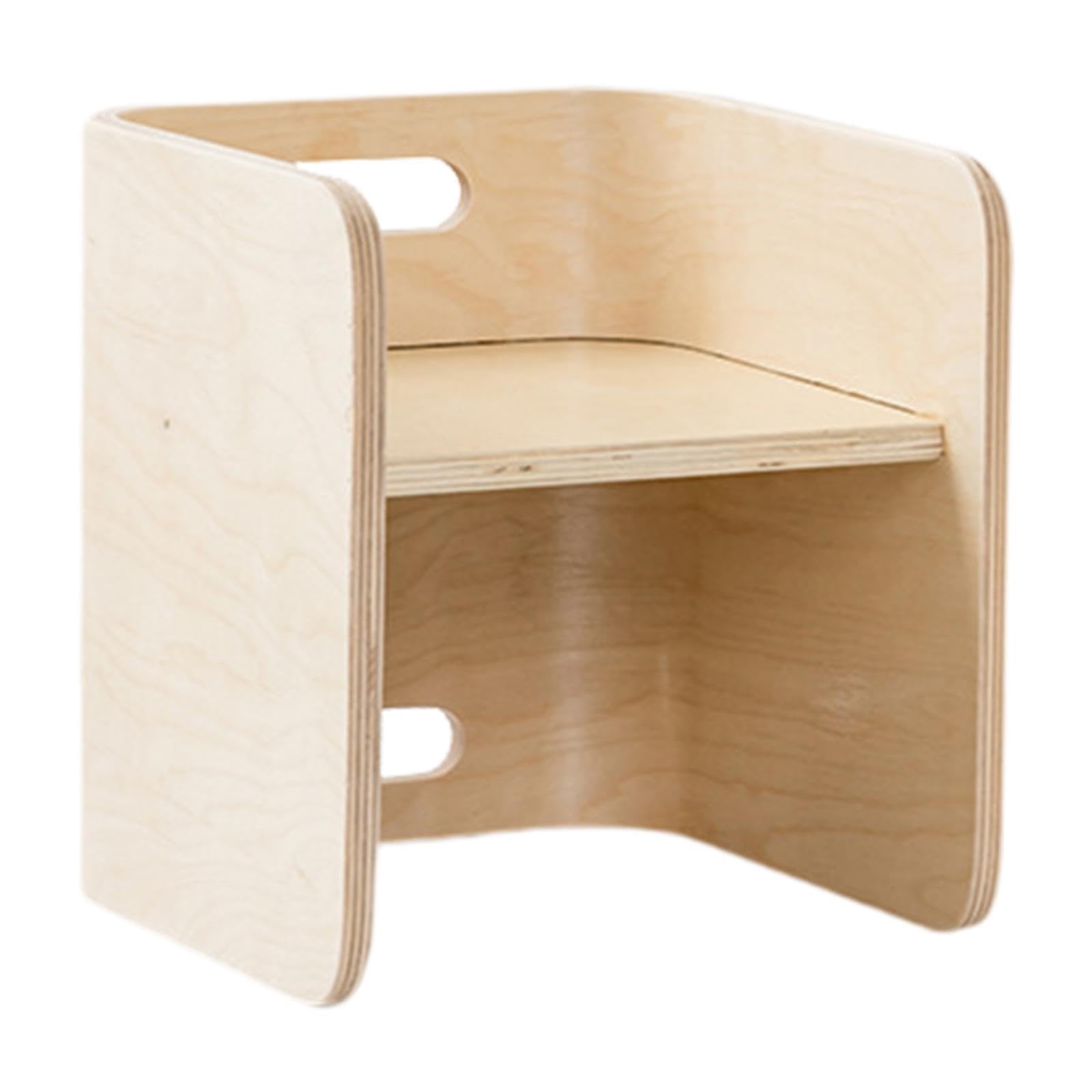 Montessori Weaning Chair for Toddlers - Solid Wood Kids Chair for Nursery, Living Room & Playroom - Eco-Friendly Wooden Furniture for Learning & Play