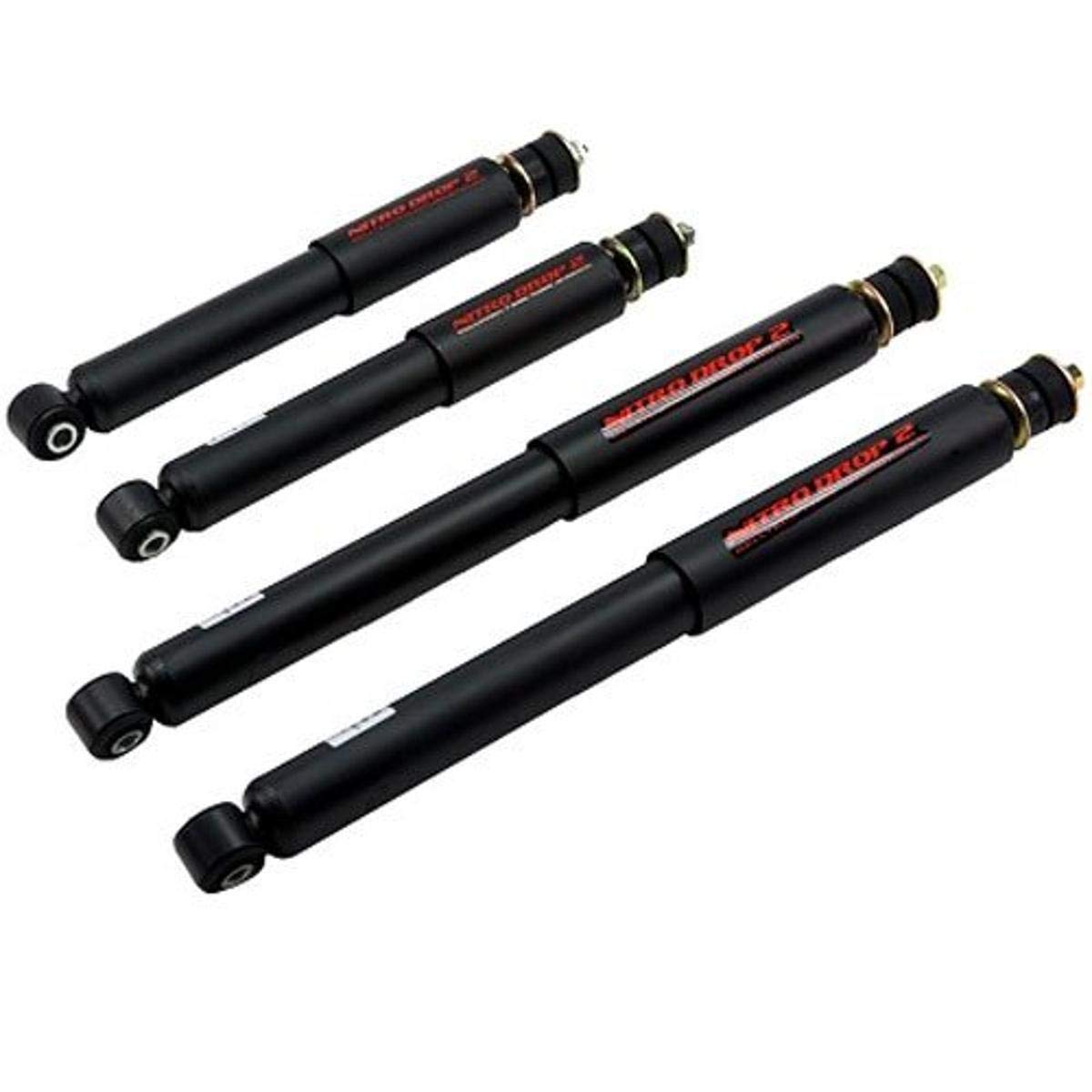 Belltech 9226 Nitro Drop 2 Shock Absorber Set for Chevy Silverado & GMC Sierra - Heavy Duty Performance Suspension Kit for Off-Road & Towing