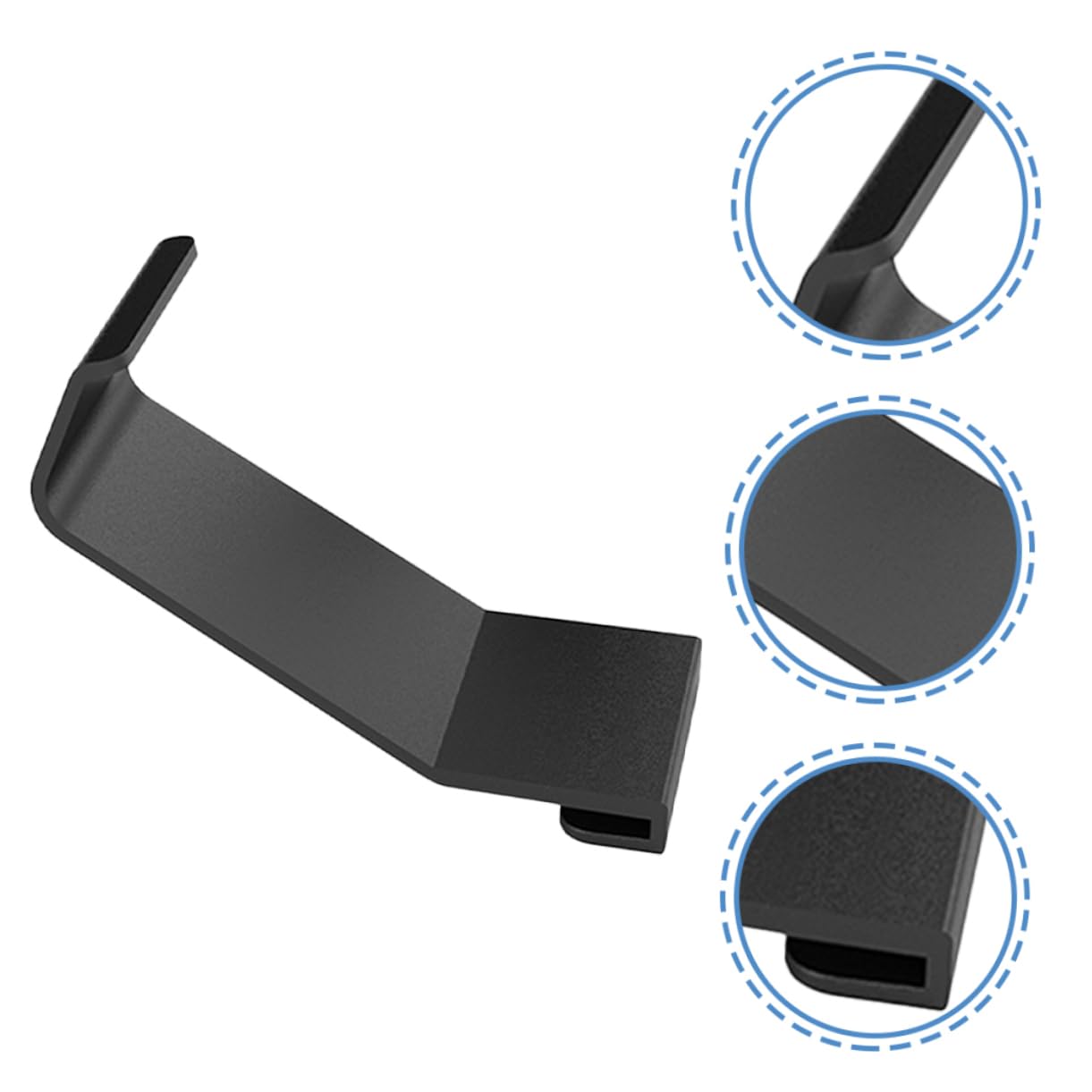 BUGUUYO 3-Piece Wall Mount Headphone Stand Holder - Space-Saving Headset Hanger Rack for Gaming, Office & Home Organization - Easy to Assemble Headphone Storage Solution