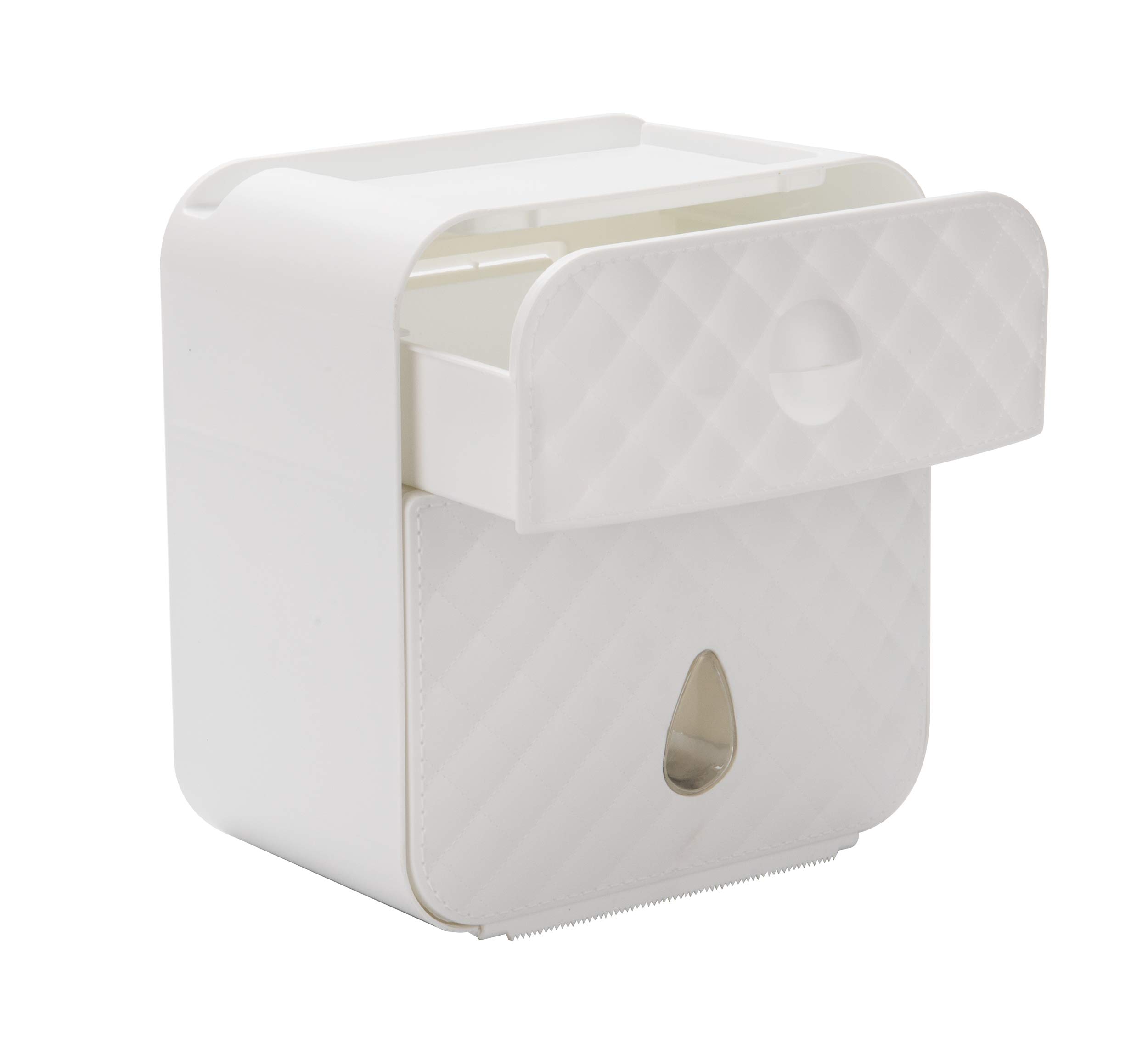 Mind Reader Touchless Tissue Dispenser - Wall Mount Paper Towel & Napkin Holder for Bathroom, Classroom, Office - Hygienic No-Touch Design Holds 3.3 lbs - White | Perfect for Restrooms, Kitchens, Schools & Public Spaces