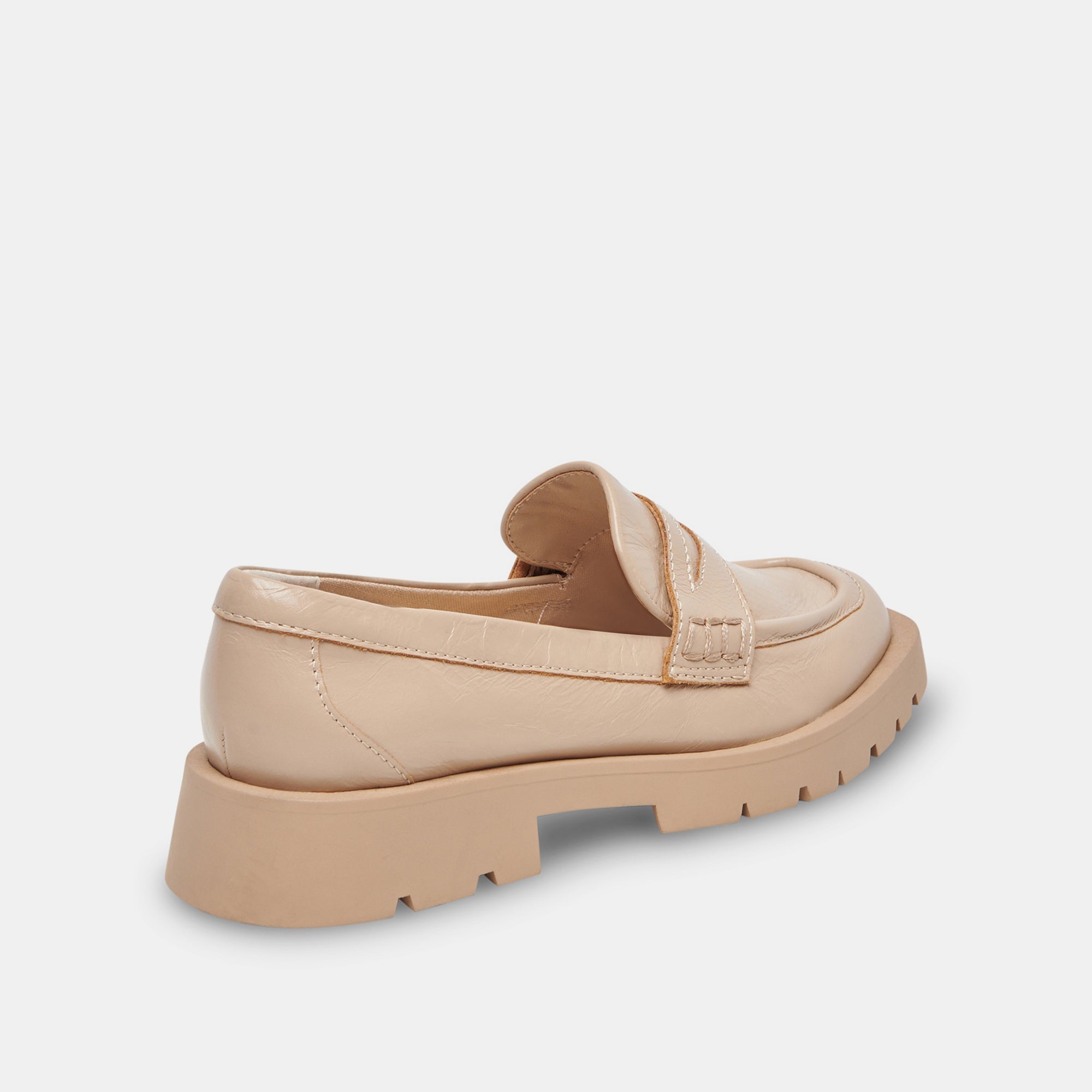 ELIAS Women's Wide Flats - Crinkle Patent Leather Slip-On Shoes with Sesame Design | Comfortable & Stylish for Work, Office, and Casual Wear