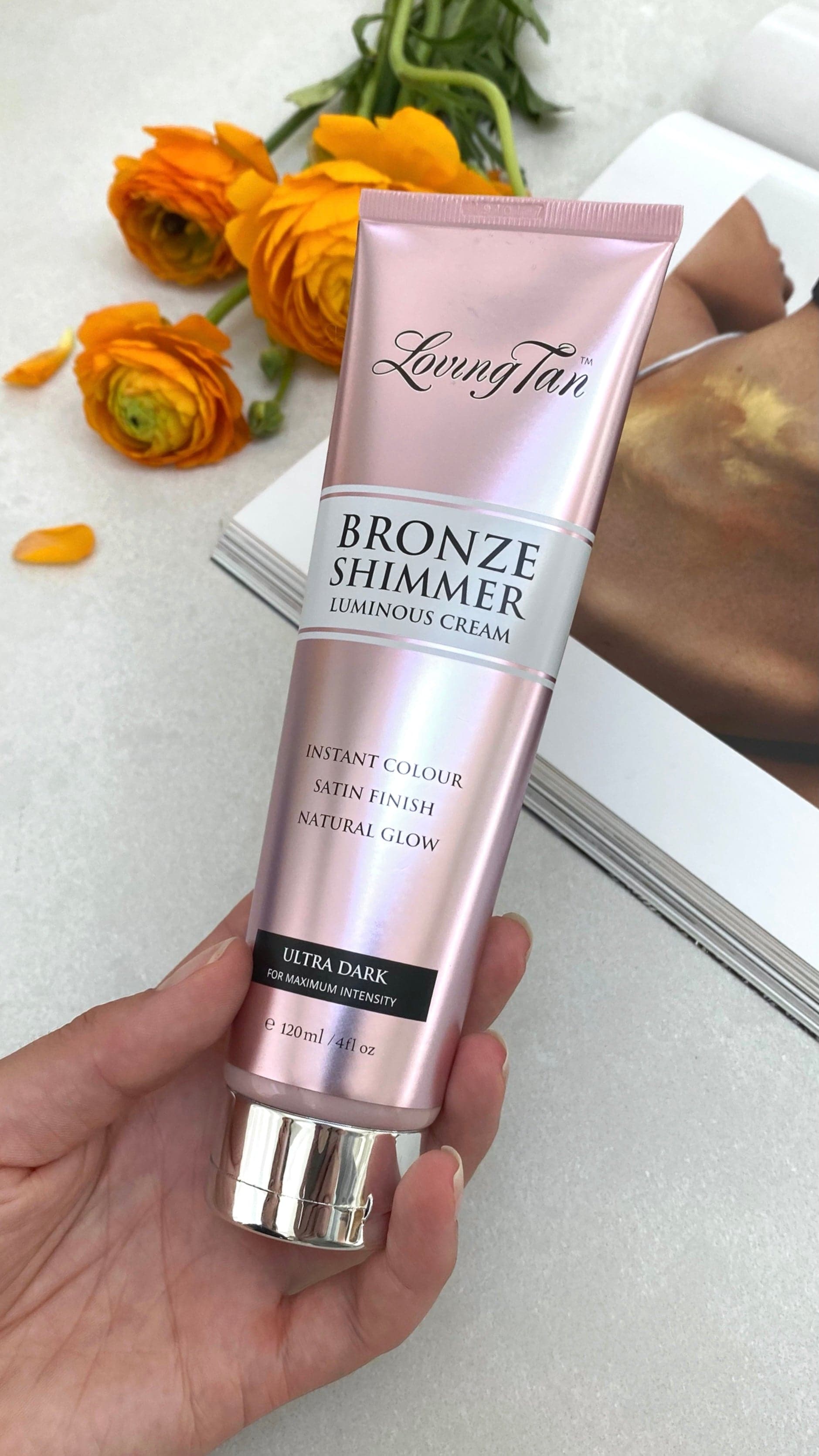 Loving Tan Bronze Shimmer Luminous Cream - Ultra Dark Self Tanner for a Natural Glow | Perfect for Beach Vacations, Summer Tanning & Special Occasions