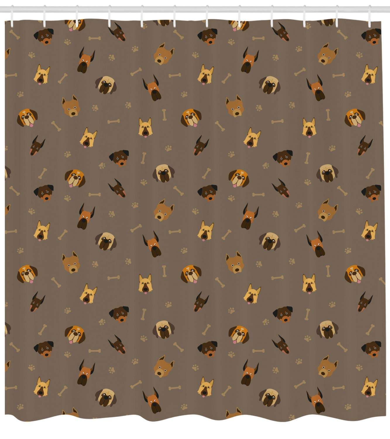 Ambesonne Dog Lover Shower Curtain - Extra Wide 105