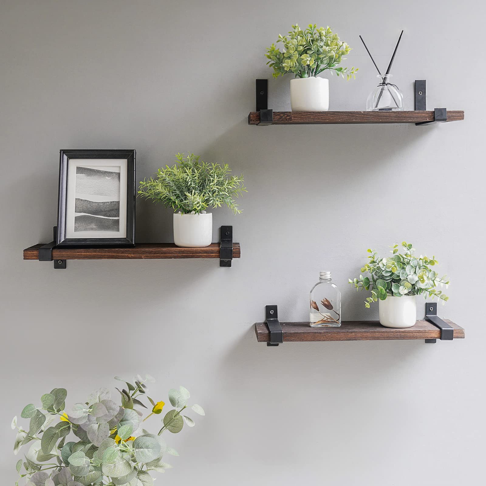 Artificial Potted Plants in Ceramic Pot - Realistic Fake Green Plants for Home & Office Decor - Perfect for Bookshelf, Bathroom, Desk, and Living Room Decoration