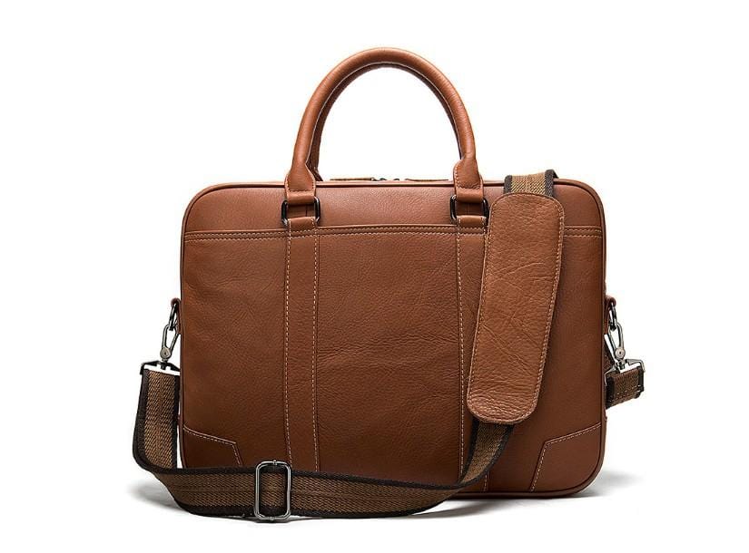 Stylish Brown Leather Messenger Bag for Women - Professional Business Satchel - Perfect for Office, Travel & Daily Commute