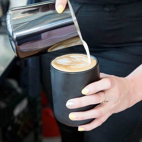Fellow Monty Latte Art Cups - 8oz Ceramic Coffee Cups for Espresso & Cappuccino - Perfect for Home Baristas, Coffee Shops & Gifts - Enjoy Professional Latte Art at Home or Cafe