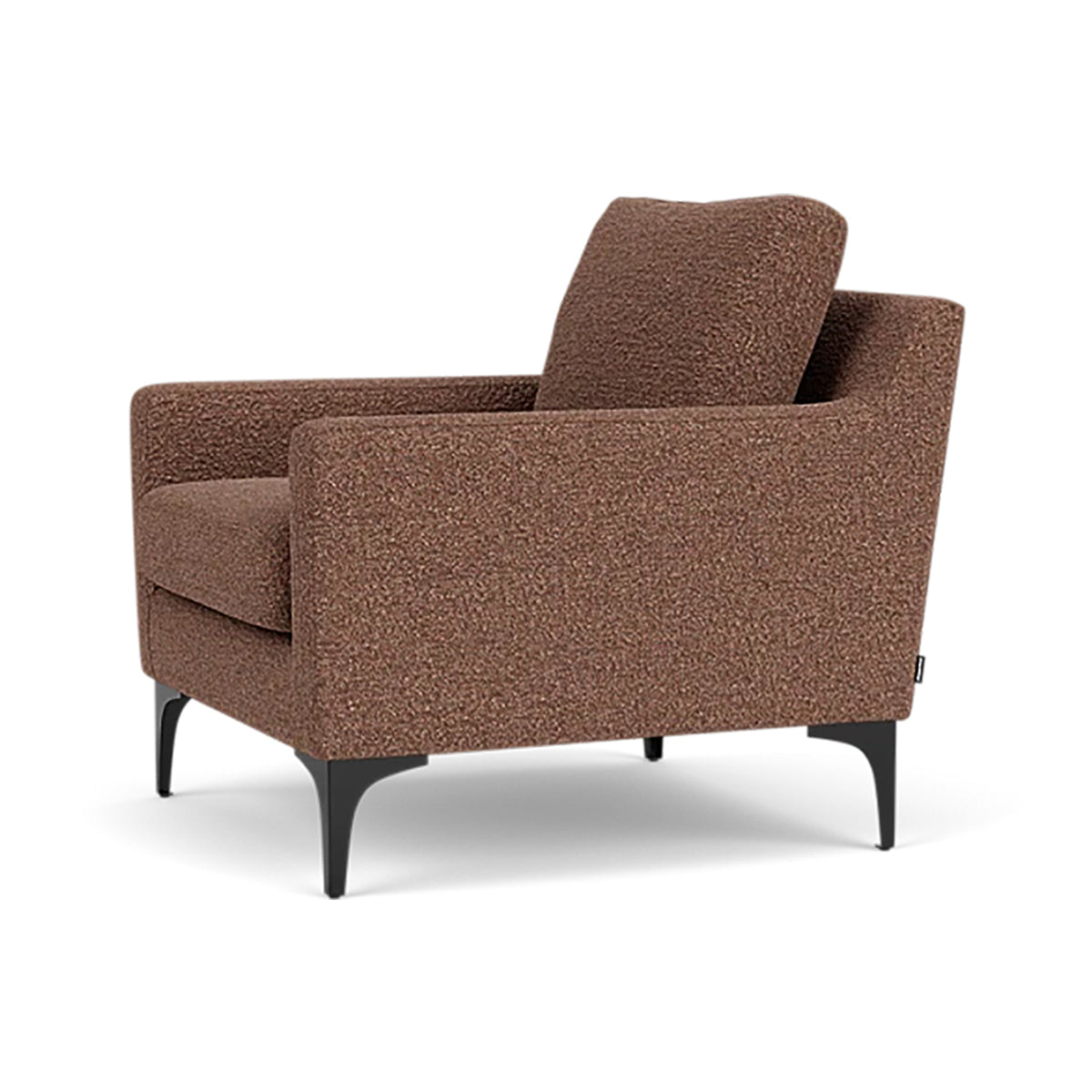 Astha Boucle Armchair - Modern Velvet Accent Chair for Living Room, Bedroom & Office - Soft Upholstered Lounge Chair with Solid Wood Legs - Stylish Home Decor for Cozy Reading Nook & Relaxation