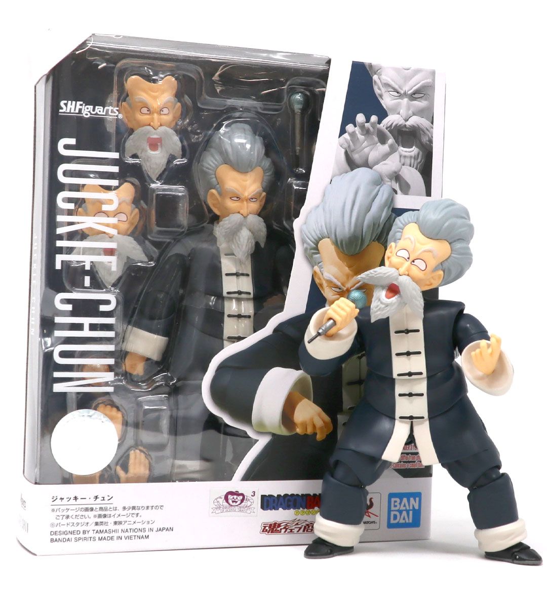 S.H. Figuarts Jackie Chun Action Figure - Dragon Ball Z Collectible for Anime Fans & Display