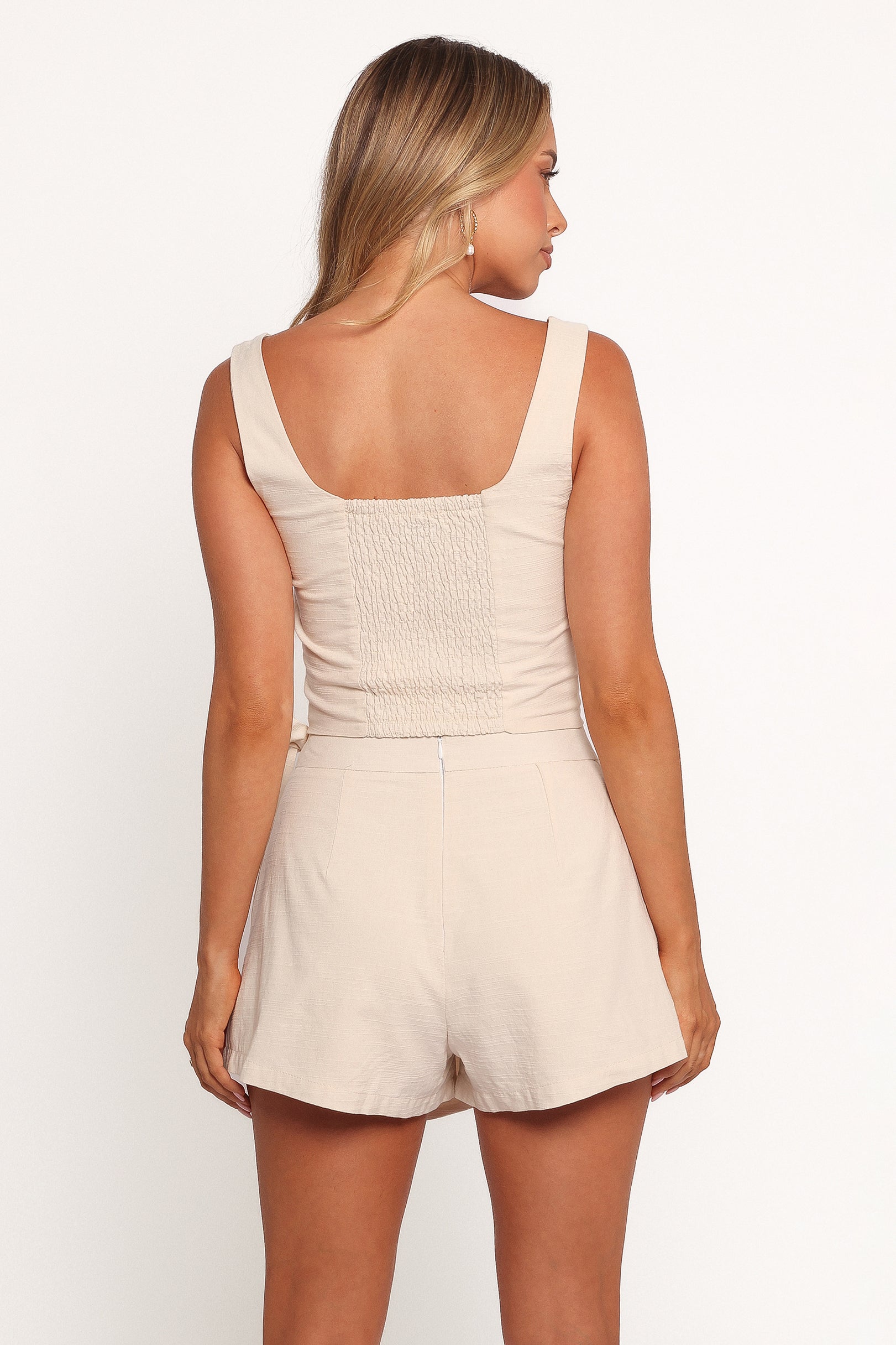 Alisia Skort Set for Women - Comfortable Athletic Skirt Shorts Hybrid in Oatmeal | Perfect for Yoga, Running, Tennis & Casual Wear