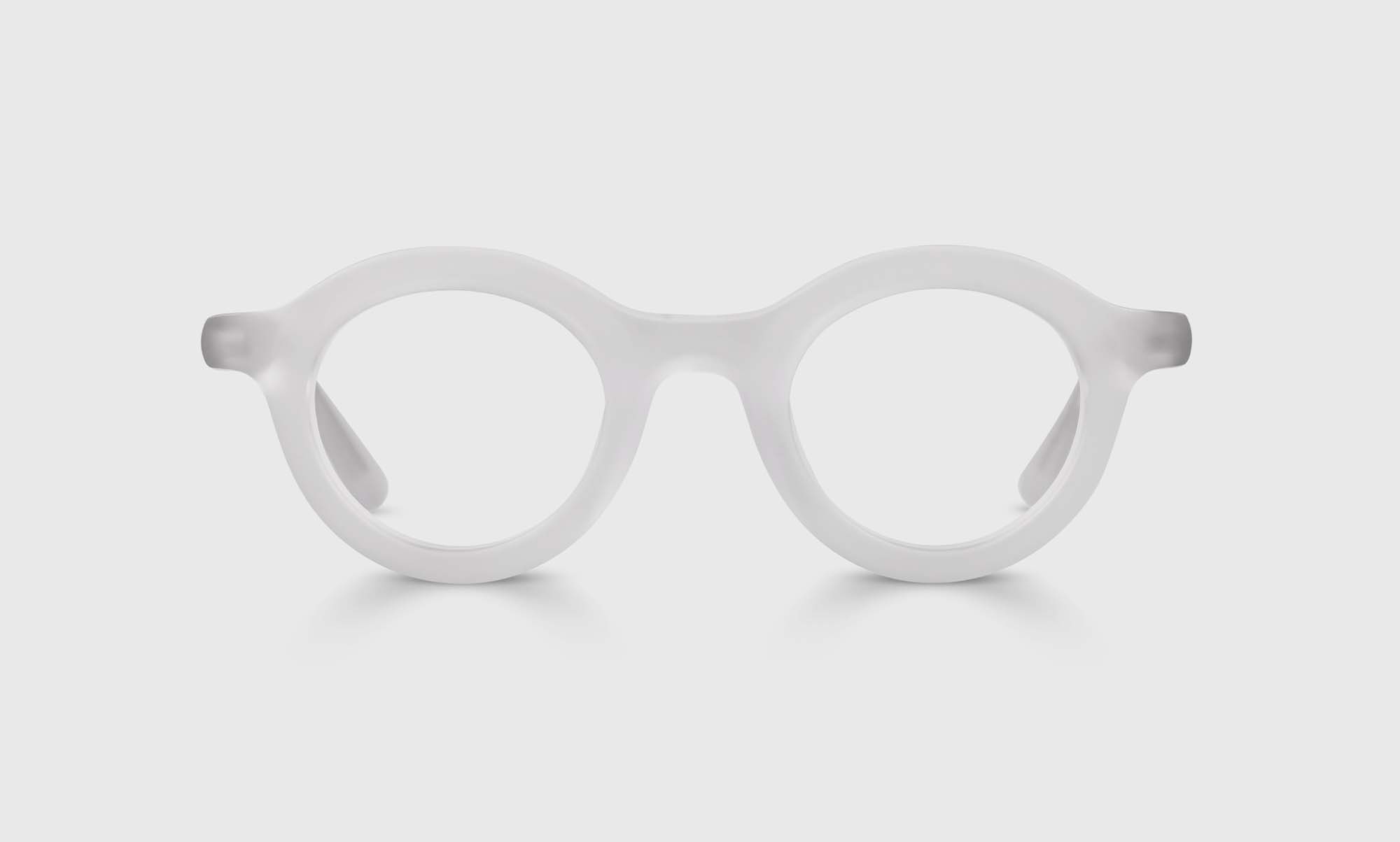 Ubermensch Color 52 Clear Matte Glasses - Lightweight Acetate Frame with Matte Finish for Men & Women | Perfect for Reading, Driving & Everyday Wear