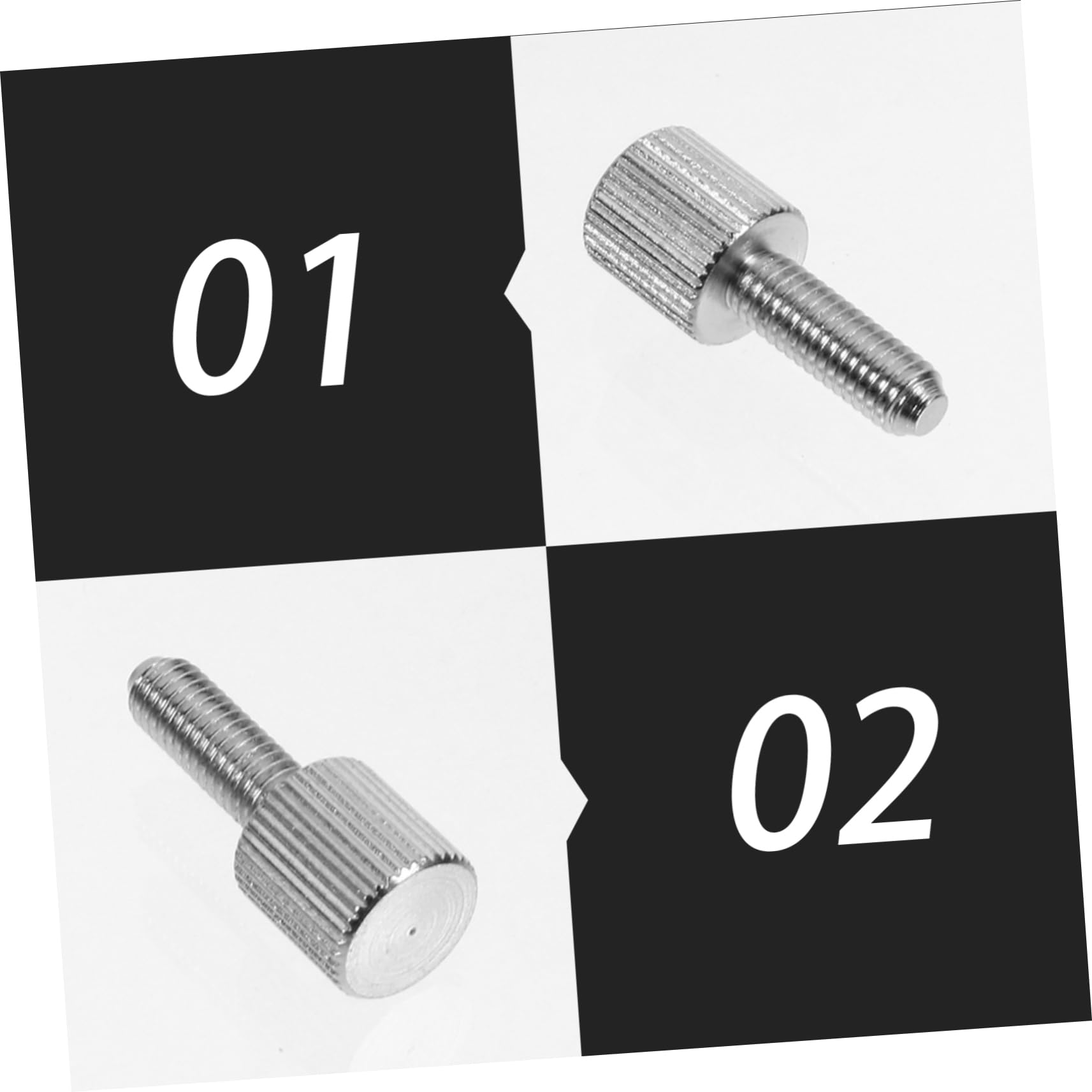 Uonlytech 20pcs Computer Case Thumb Screws - Nickel-Plated Iron Thumbscrews for PC Case, Motherboard & RGB Lighting Installation - Perfect for Gaming PC Builds & Computer Upgrades