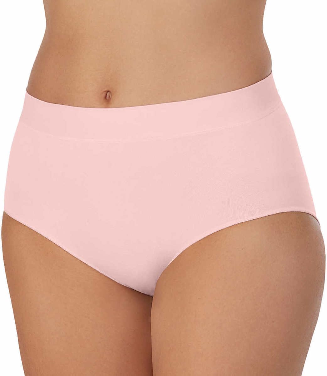 Carole Hochman Women's Silky Soft Seamless Full Coverage Brief Panties 5-Pack - Regular & Plus Sizes - Comfortable Everyday Underwear for Work, Travel & Lounge