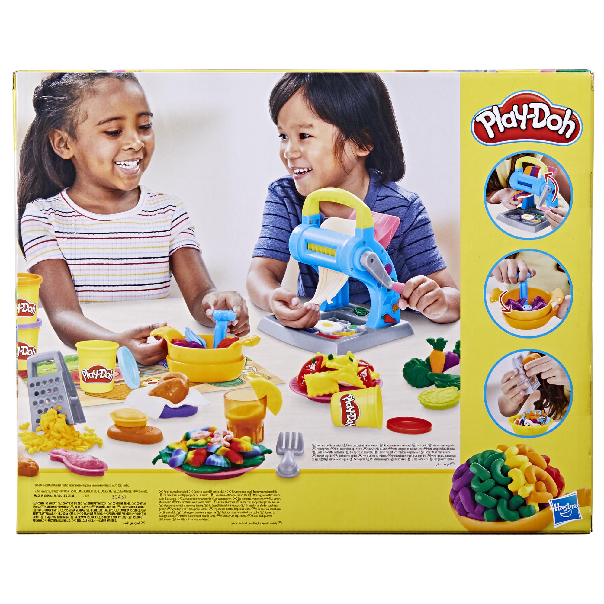 Play-Doh Pasta Dinner Playset - 35+ Realistic Kitchen Toys & Accessories for Kids Ages 3+ | Pretend Play Kitchen Set for Boys & Girls | Perfect for Role-Playing, Birthday Gifts & Preschool Learning Activities