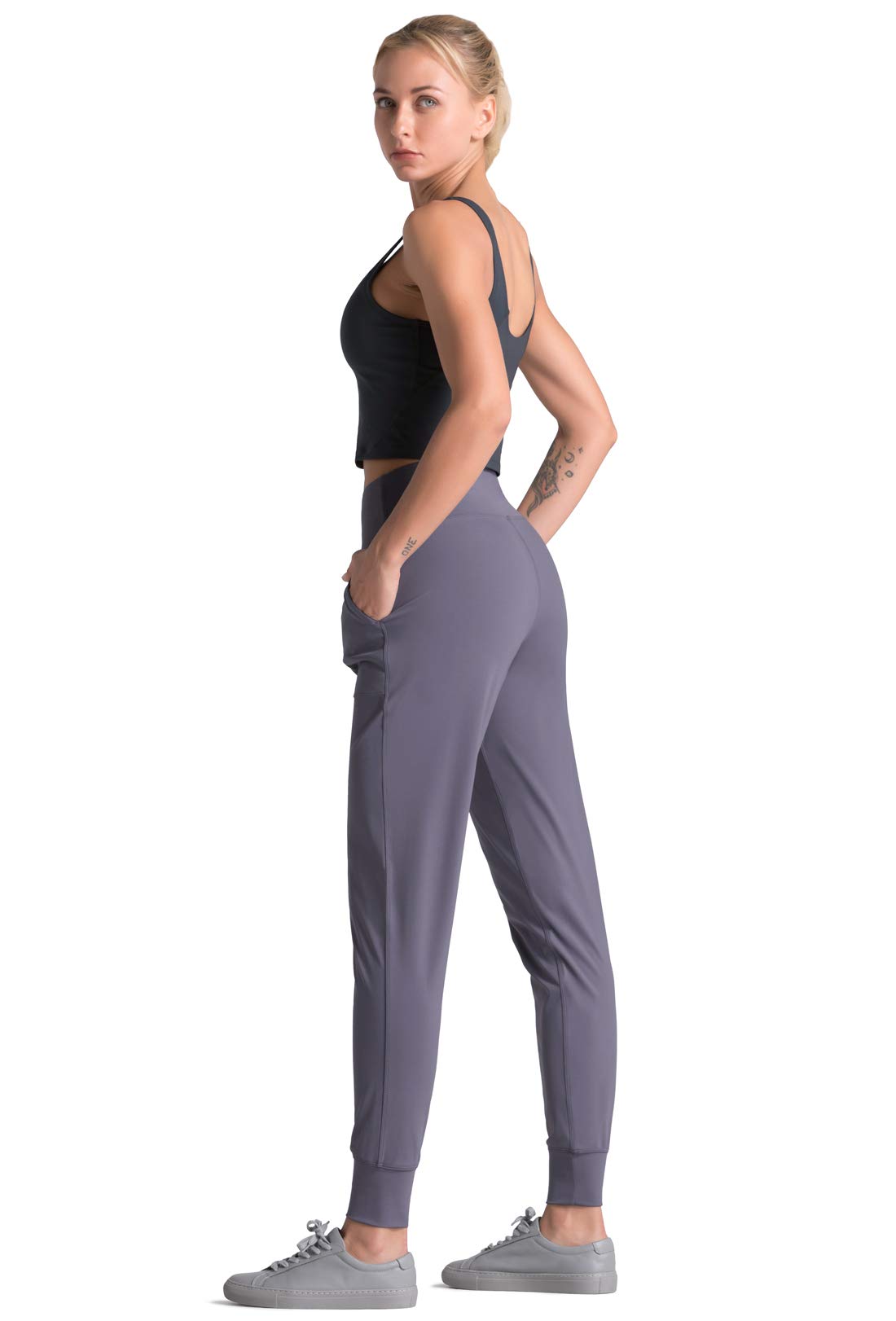 Dragon Fit Women's High Waist Joggers with Pockets - Tapered Yoga Sweatpants for Workout & Lounge | Perfect for Gym, Running, and Casual Wear