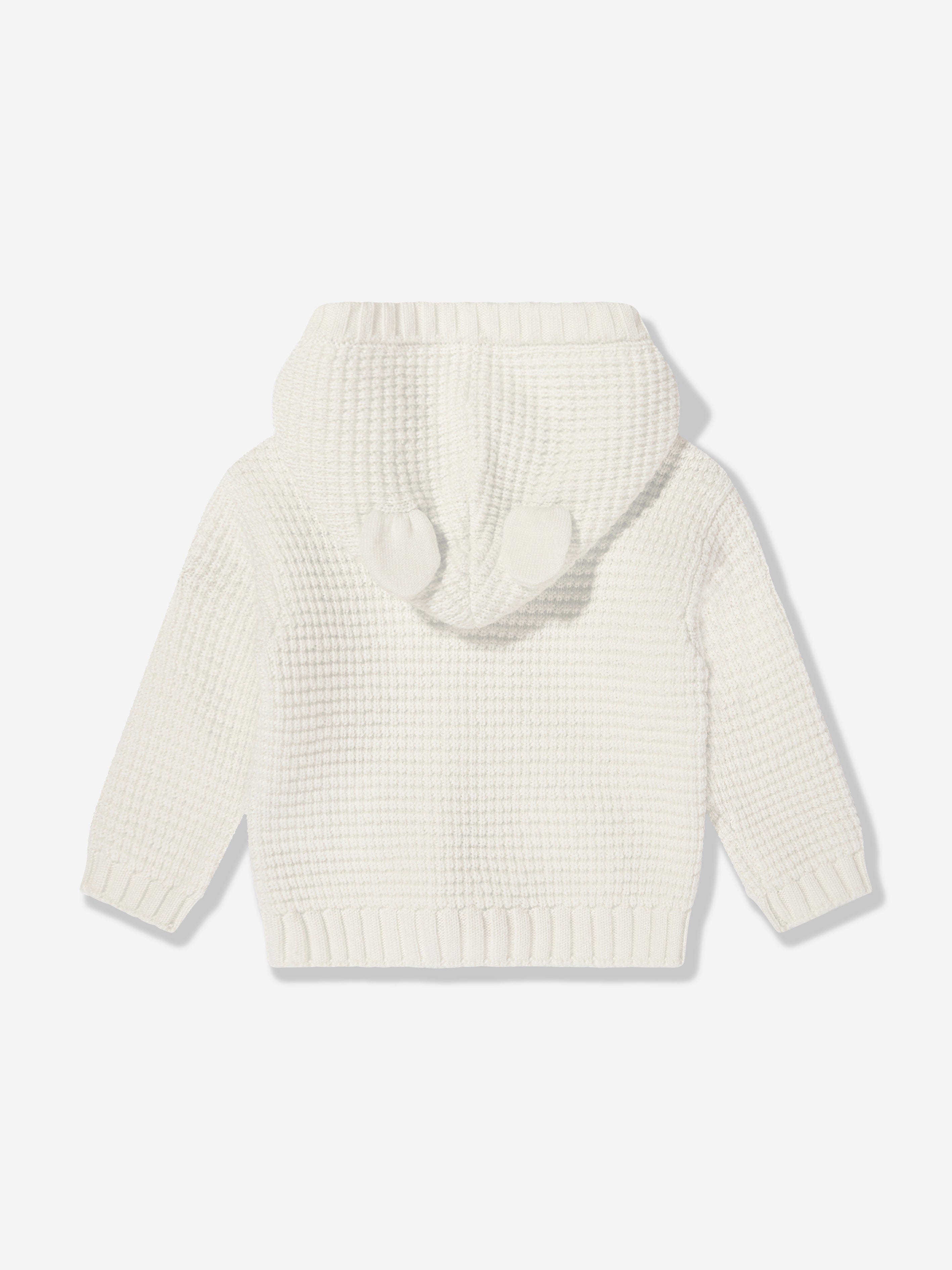 Soft Ivory Baby Wool Zip-Up Top – Cozy & Warm Winter Outfit for Infants & Toddlers | Perfect for Outdoor Play & Family Photos