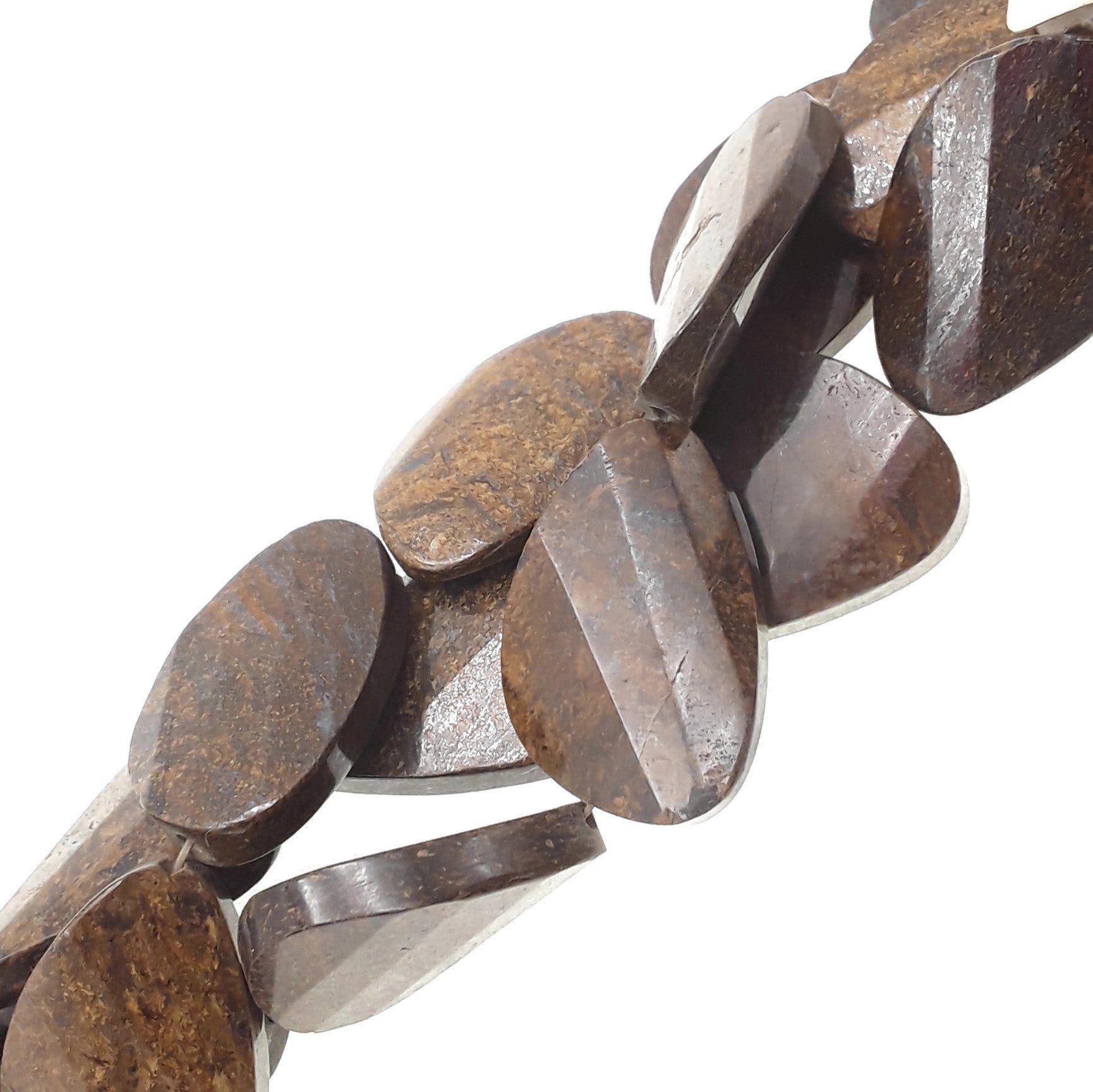 Bronzite Faceted Twisted Slice Teardrop Beads 15x35mm 15.5 Strand - Natural Gemstone Beads for Jewelry Making, DIY Crafts & Spiritual Healing