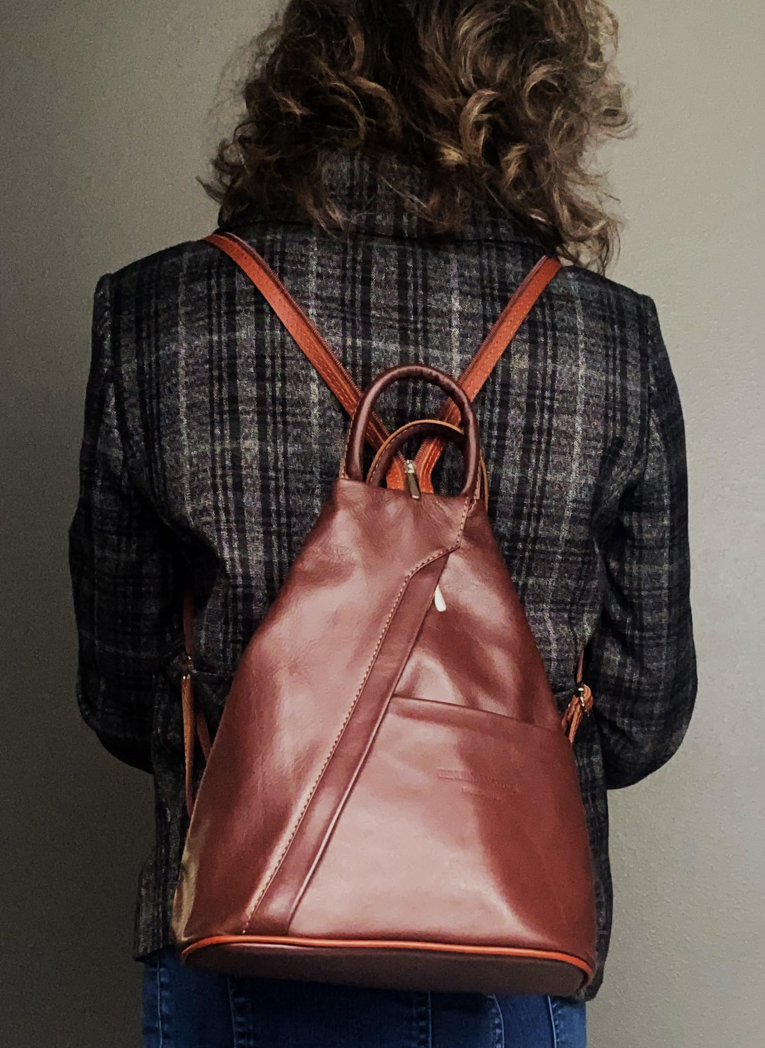 Stylish Convertible Leather Backpack Purse for Women - Waterproof Travel Laptop Bag & Fashionable Crossbody Handbag for Work, School & Outdoor Adventures