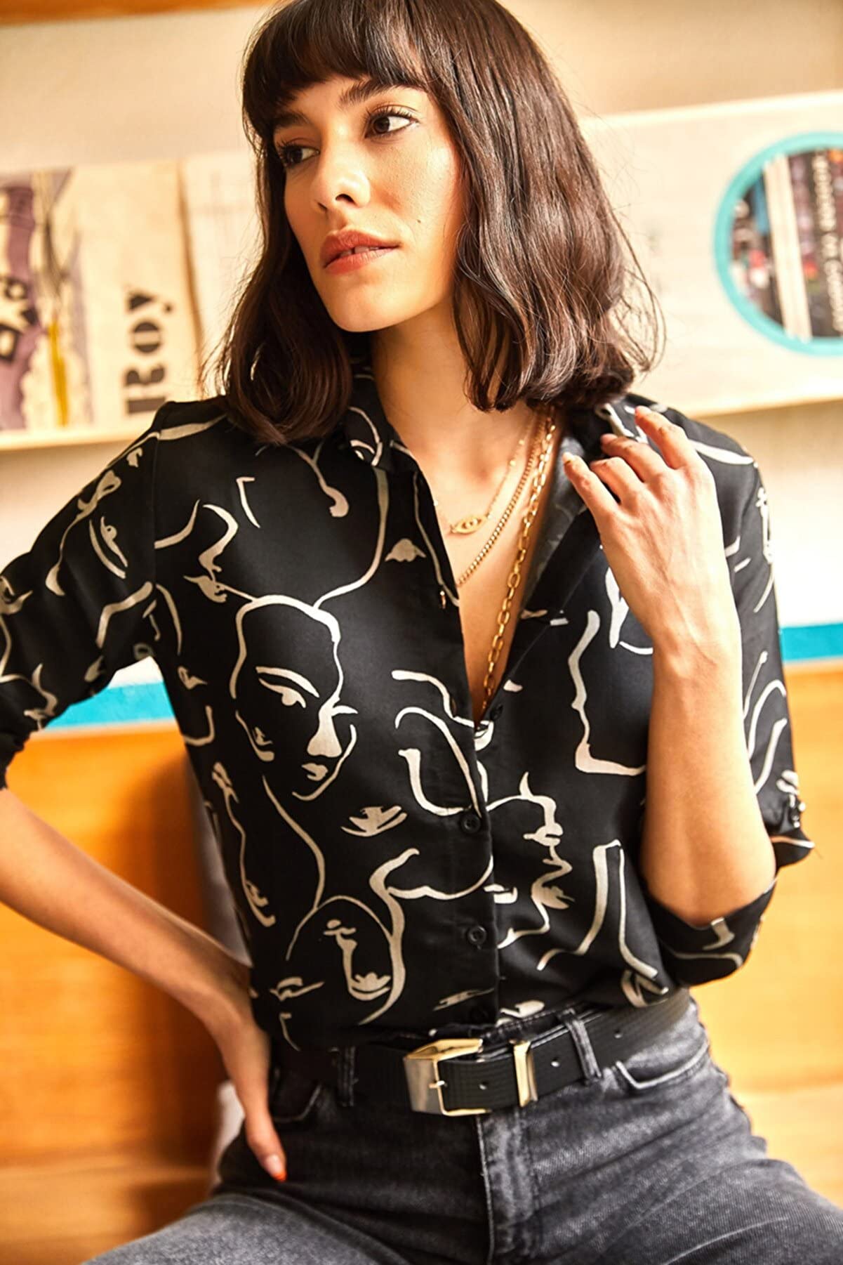 Stylish Women's Long Sleeve Button Down Blouses - Elegant Dressy & Casual Tops for Work, Office, and Everyday Wear