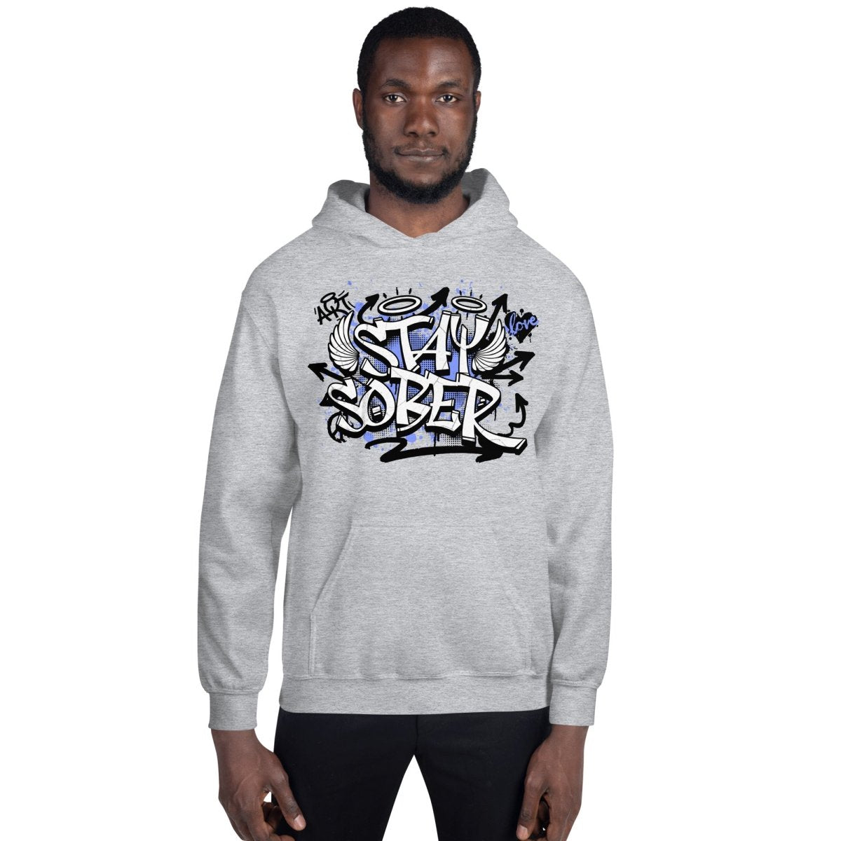 Stay Sober Unisex Hoodie - Timeless Commitment to Sobriety | Comfortable & Stylish Recovery Apparel for AA Meetings, Sober Living & Everyday Wear