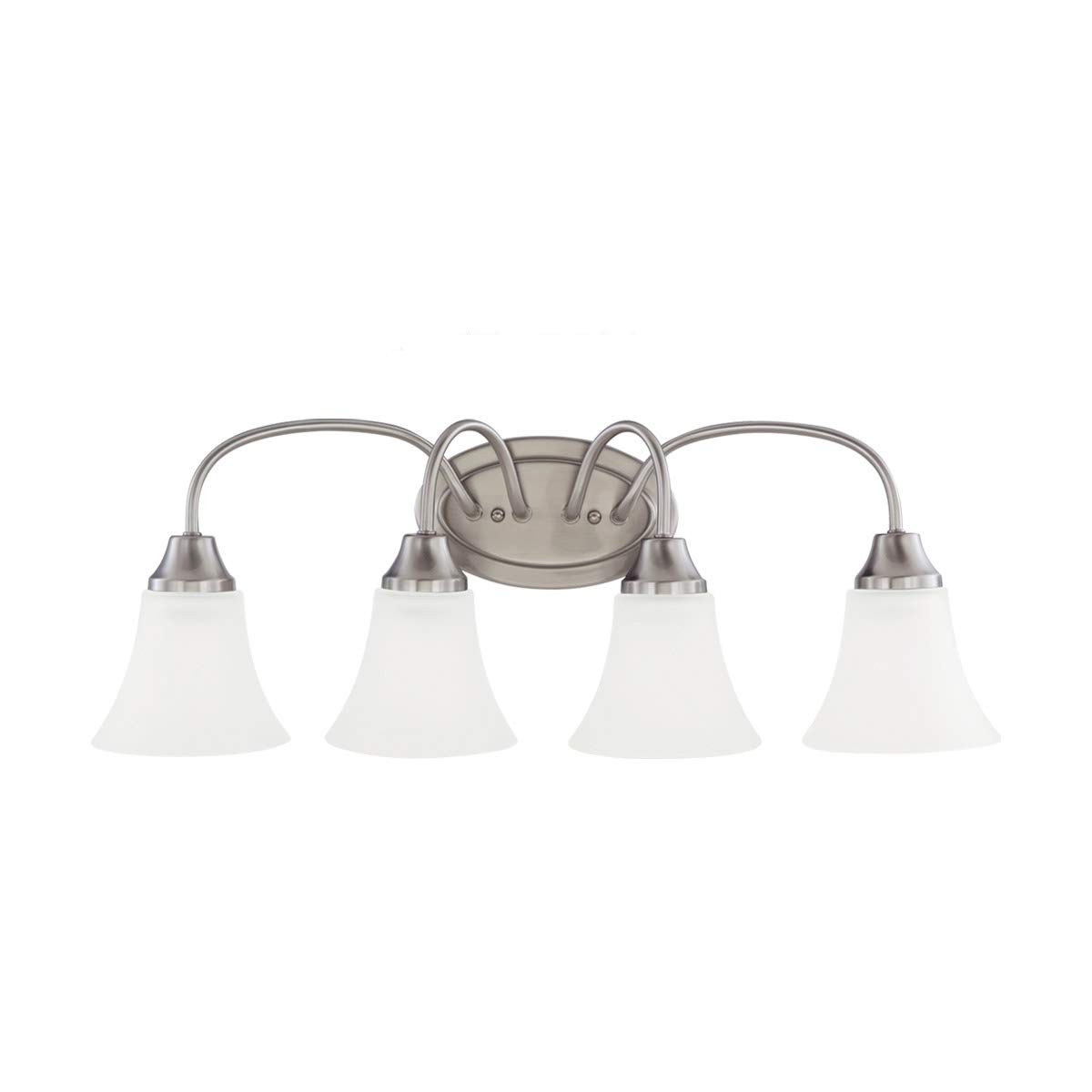 41ELIZABETH 40547-BNSE Stacey 4-Light 25-Inch Brushed Nickel Bathroom Wall Sconce - Perfect for Vanity Lighting, Powder Room, and Modern Bathroom Decor