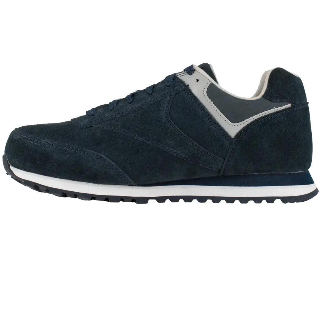 Leelap Steel Toe Athletic Work Shoes for Men - Lightweight Safety Shoes with Slip Resistant Sole, Comfortable Work Boots for Construction & Warehouse (Blue) | Perfect for Industrial Jobs, Outdoor Work & Heavy Duty Activities