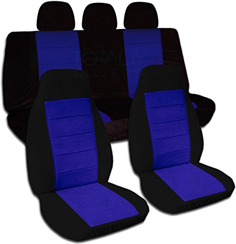 Black and Dark Blue