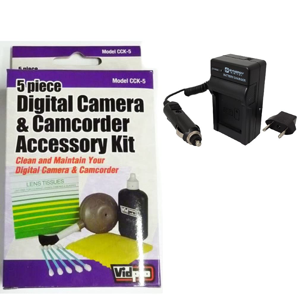 Synergy Digital Accessory Kit for Olympus PEN E-PL9 Mirrorless Camera - Includes SDM-191 Charger & ZELCKSG Cleaning Kit | Perfect for Travel Photography & Vlogging Accessories