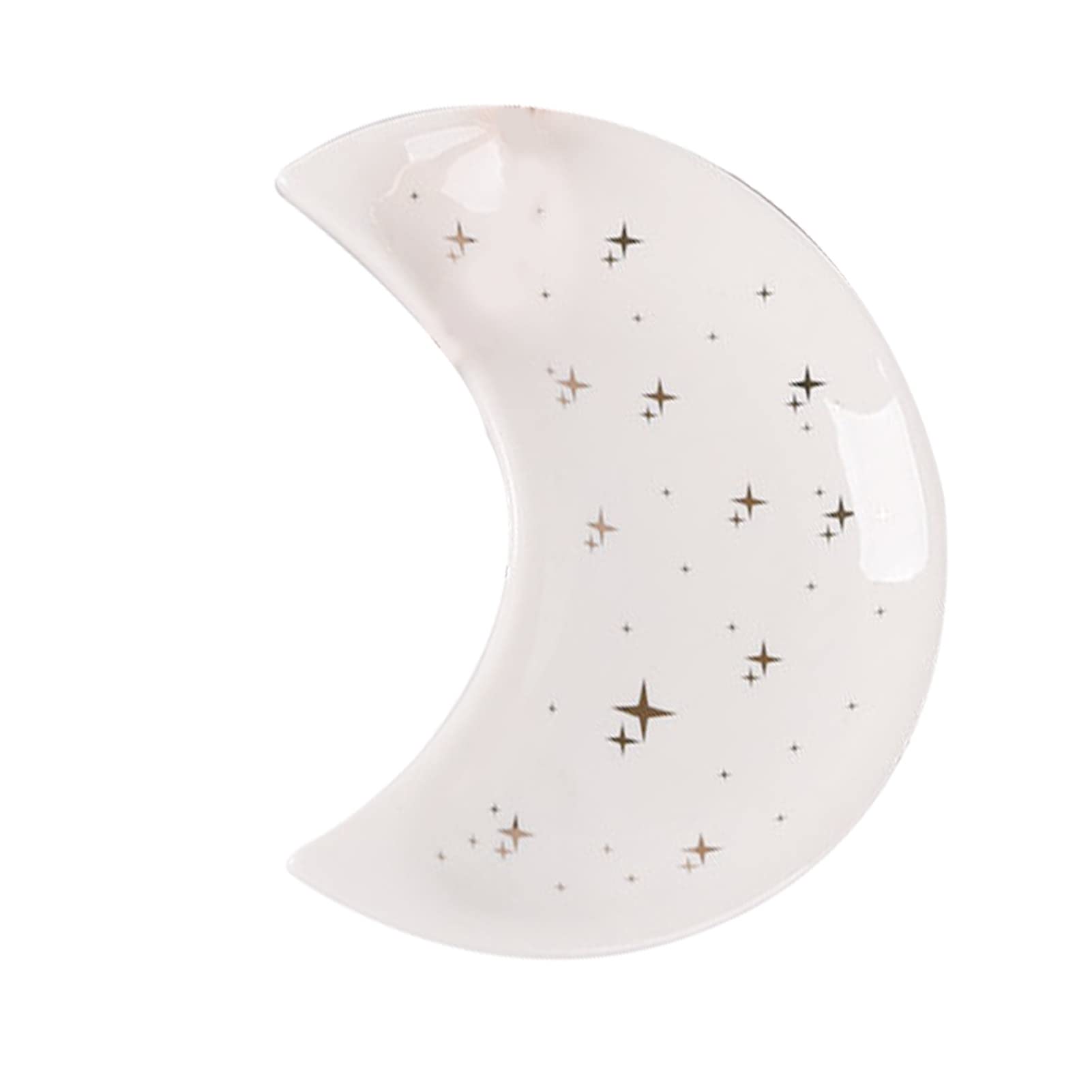 Moon Jewelry Dish Ceramic Ring Holder for Wedding & Home Decor