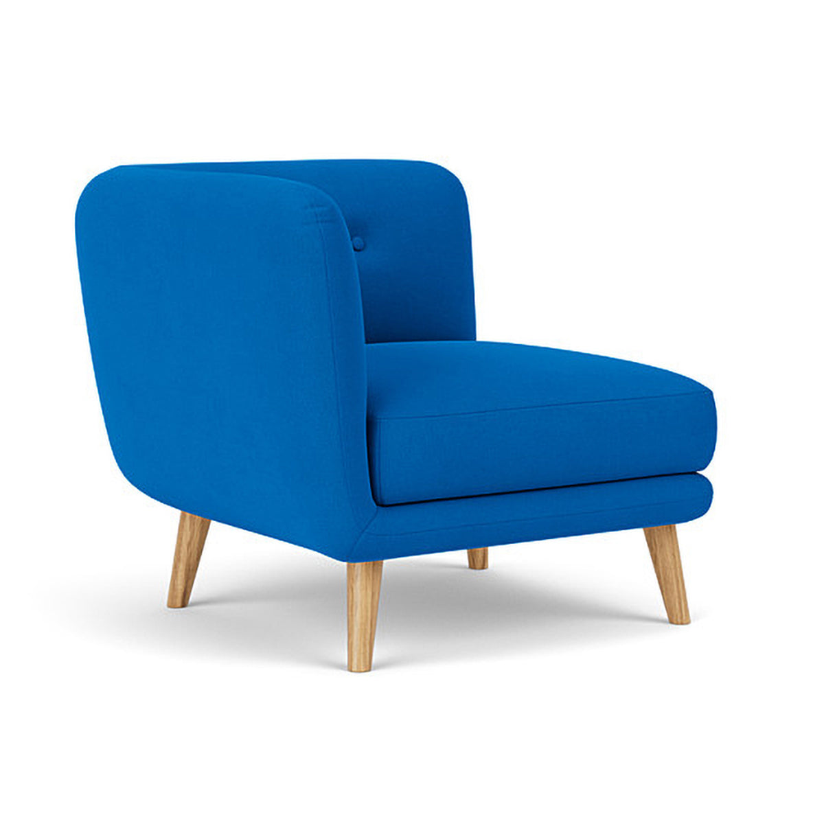 Alfred Fabric Right 1 Seater Modular Sofa - Modern Comfortable Single Chair for Living Room, Bedroom & Small Spaces