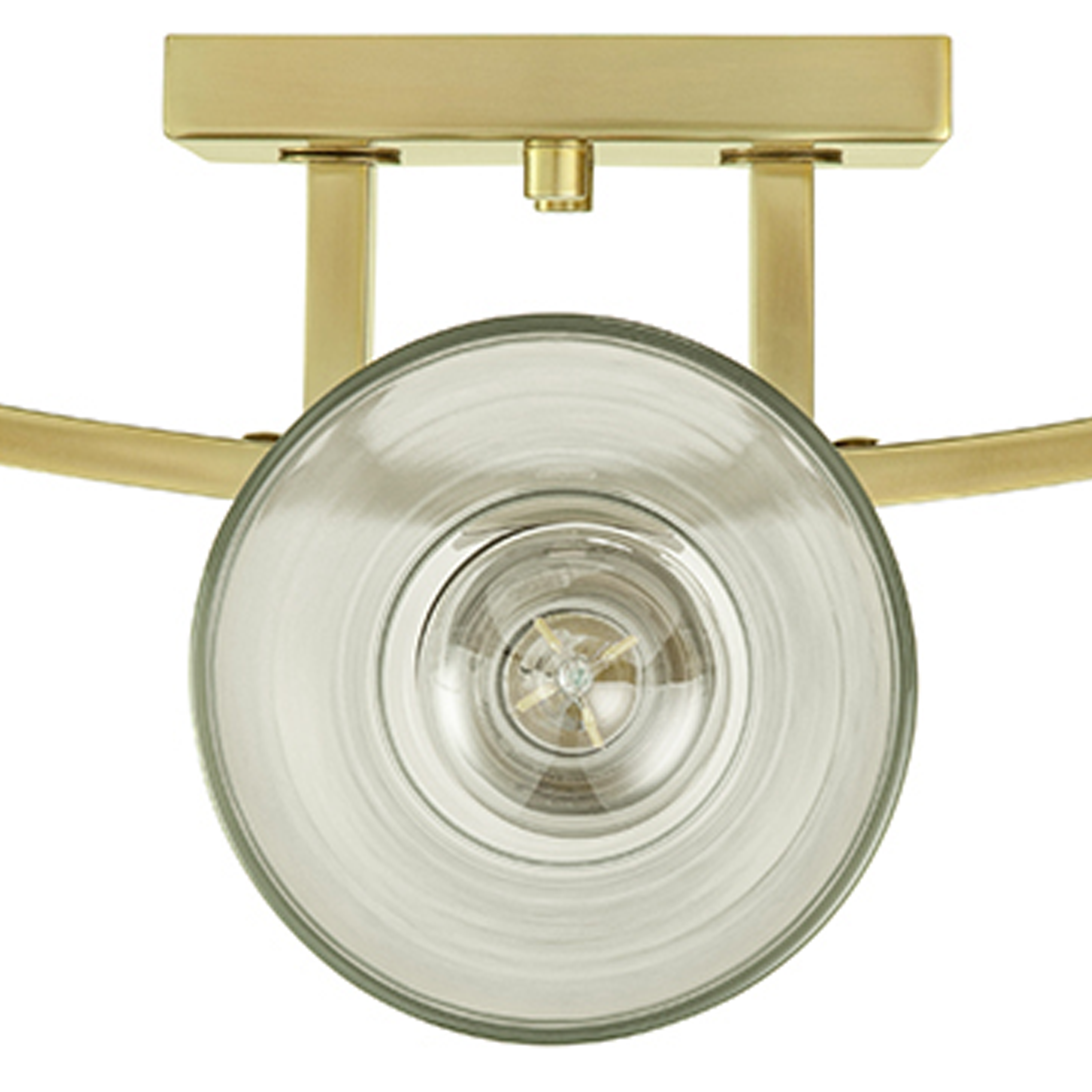 Fairendale 3-Light Vanity Light Fixture with Clear Glass Shades in Soft Gold Finish - Perfect for Bathroom, Bedroom, and Dressing Room Lighting