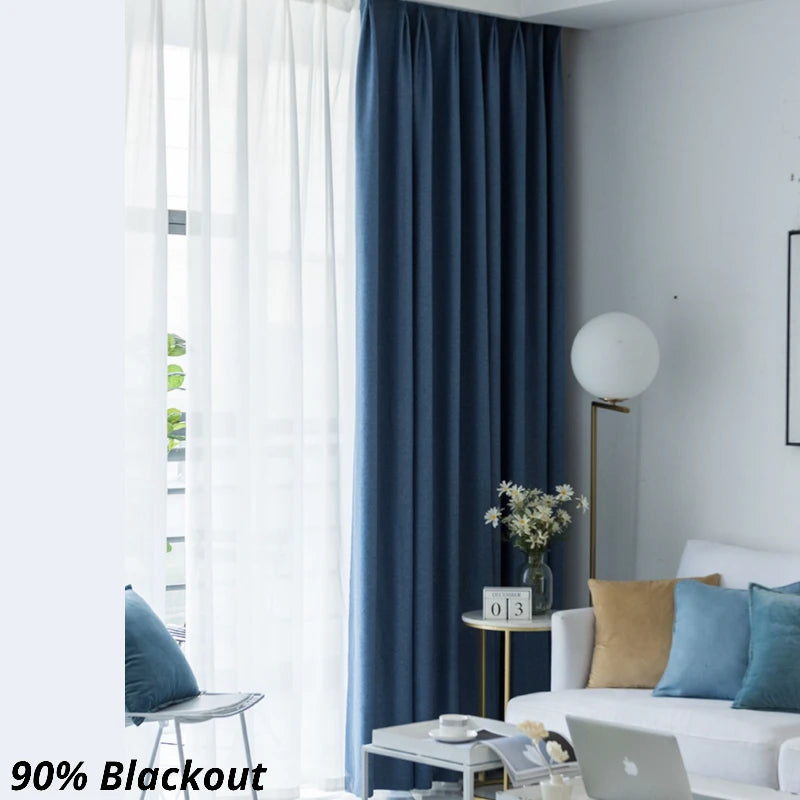 Mila Linen Curtain Swatch Samples - Premium Natural Linen Fabric for Drapes & Window Treatments - Perfect for Living Room, Bedroom & Home Decor