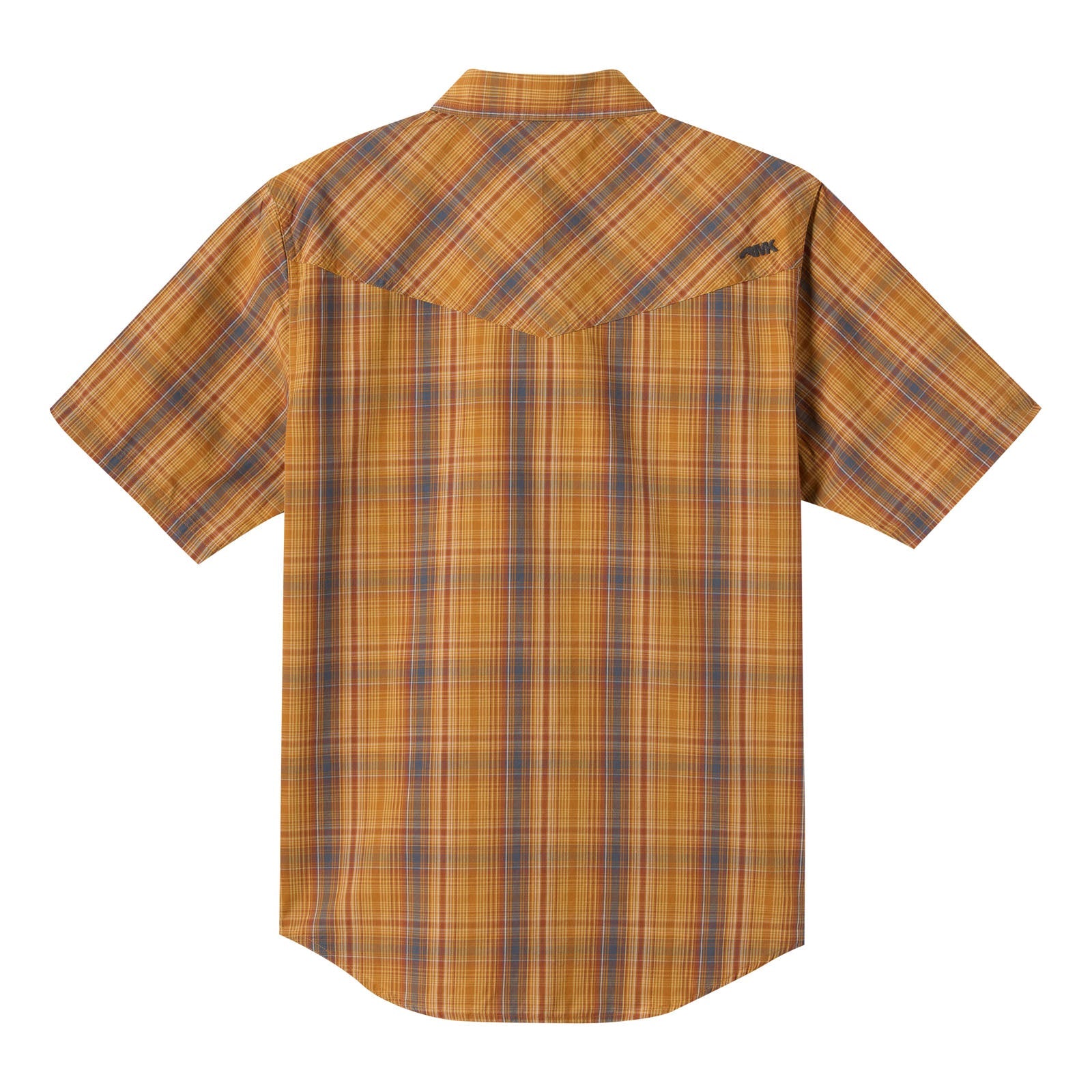 Men's Western Rodeo Short Sleeve Button-Up Shirt - Cowboy Style Plaid Casual Shirt for Country Music Festivals & Outdoor Rodeo Events