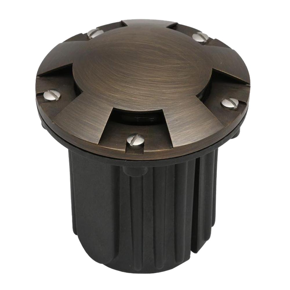 12V LED Landscape In-Ground Well Light - Multi-Directional Brass Face for Garden, Pathway & Outdoor Lighting - Perfect for Driveways, Patios & Yard Decoration