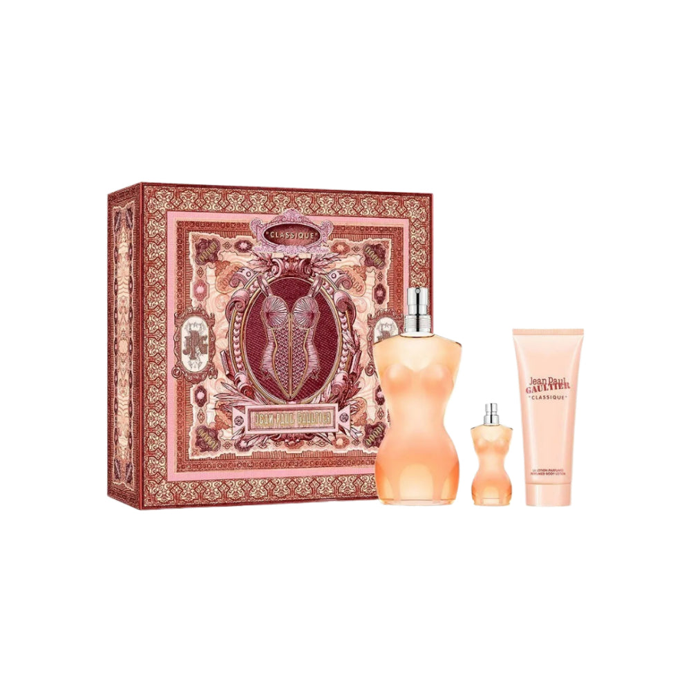 Classique 3 Piece Eau de Toilette Gift Set - 100ml Perfume for Women | Fresh Floral Scent | Perfect for Daily Wear, Office & Romantic Dates