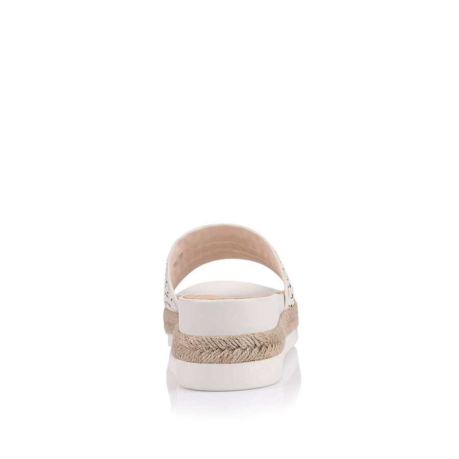 Denver Footbed Slides - Comfortable White Sandals for Men & Women | Perfect for Beach, Pool, and Casual Wear