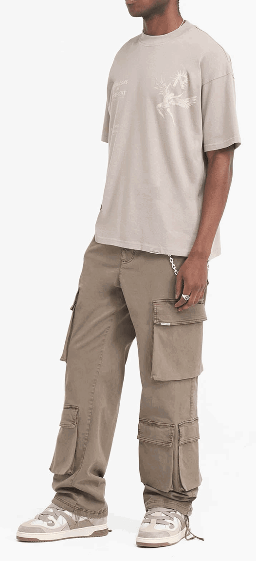 REPRESENT Baggy Cargo Pants for Men - Streetwear Joggers with Multiple Pockets | Perfect for Casual Wear, Hip Hop Fashion & Urban Street Style
