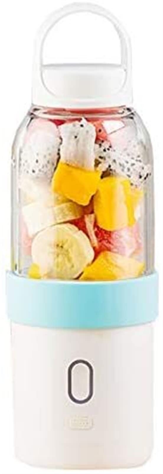 Portable USB Rechargeable Personal Blender - Mini Juicer Cup for Smoothies, Shakes & Fruit Mixing - Electric Smoothie Maker (Blue) - Perfect for Home, Office & Travel