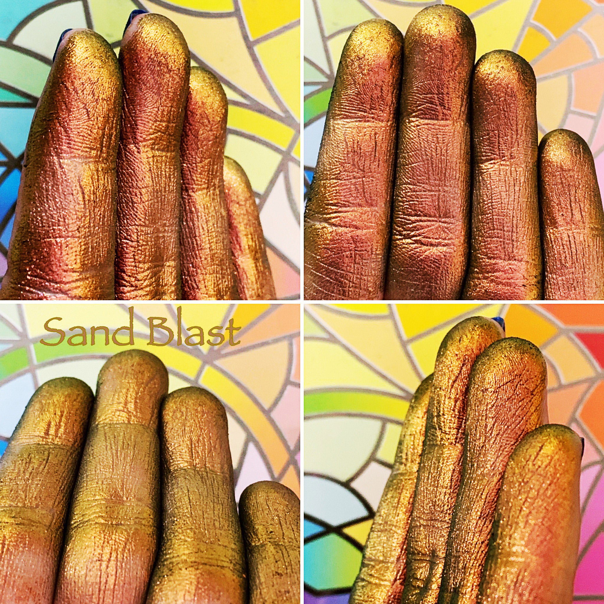 Sand Blast Multichrome Eyeshadow with Jewels - Long-Lasting Metallic Eye Makeup for Party & Night Out Looks