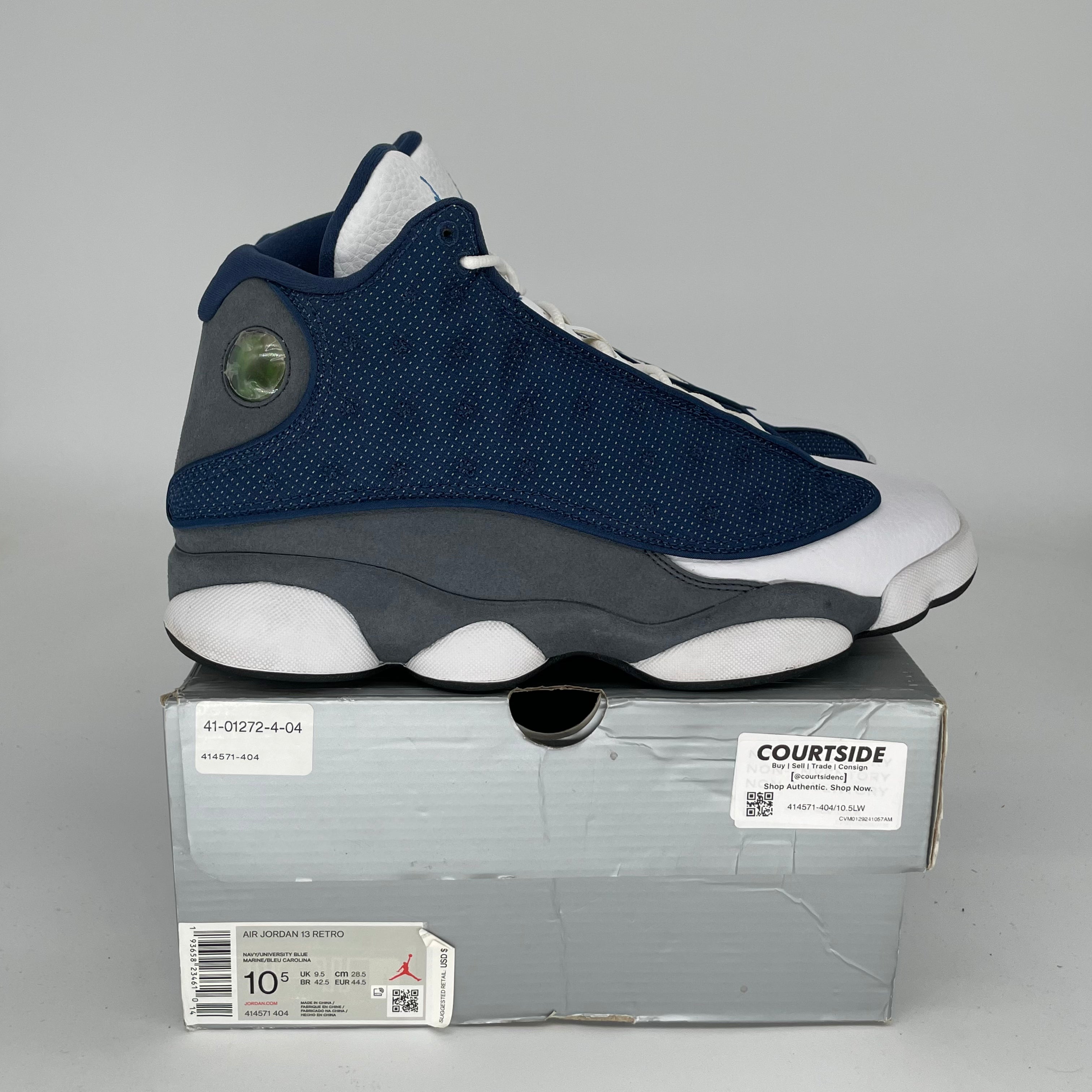 AIR JORDAN 13 FLINT Retro Basketball Shoes Men's Size 10.5 - Authentic 414571-404 | Perfect for Court Performance & Streetwear Fashion