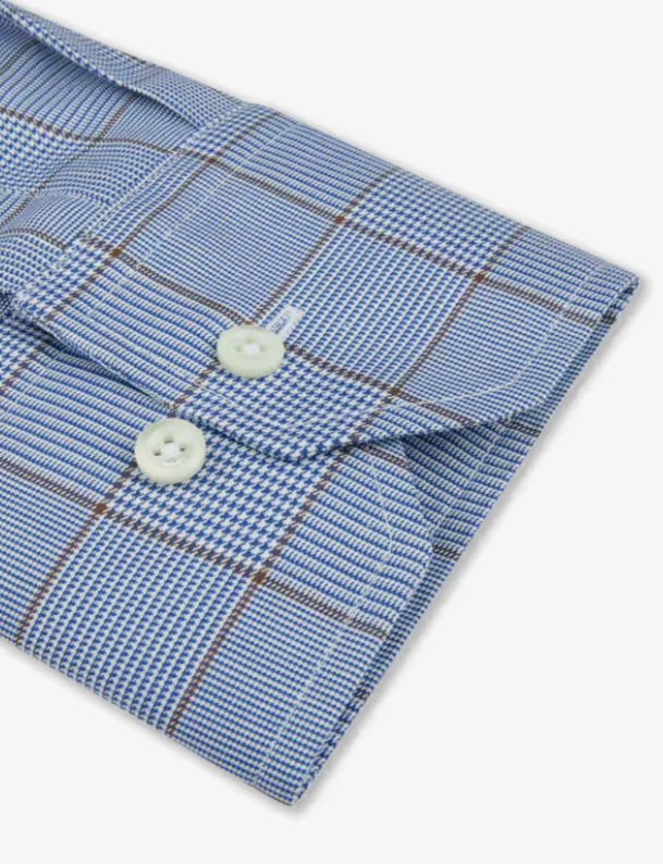 Stenstroms Blue Plaid Dress Shirt for Men - Classic Casual & Office Wear - Perfect for Business, Weddings & Formal Events