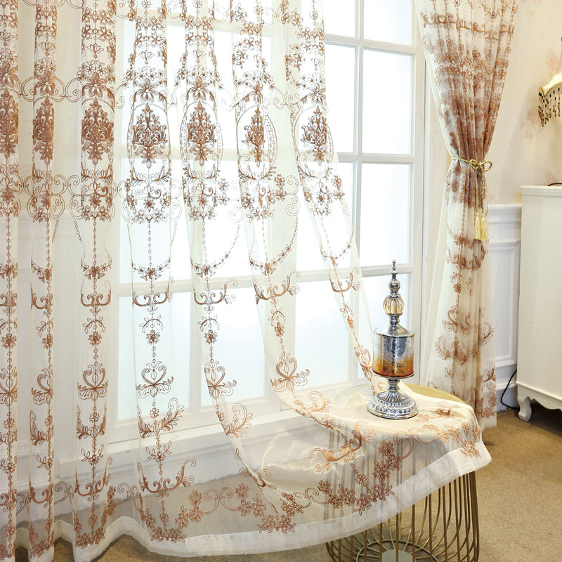 Adilynn White Sheer Gauze Grommet Curtains for Living Room & Bedroom - Custom Window Treatments for Privacy & Light Filtering