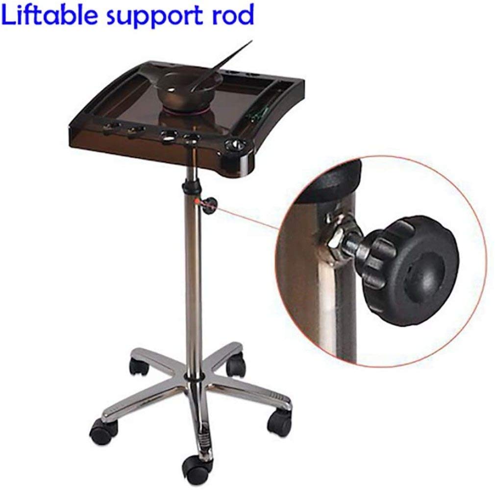 TTWUJIN Salon Storage Cart with Casters - High Capacity Hair Dryer & Hot Oil Comb Holder, Dye Tray, Lift Band for Barbershop & Beauty Salon (Black, 46×42×XX) - Perfect for Styling Tools, Hair Products & Salon Organization