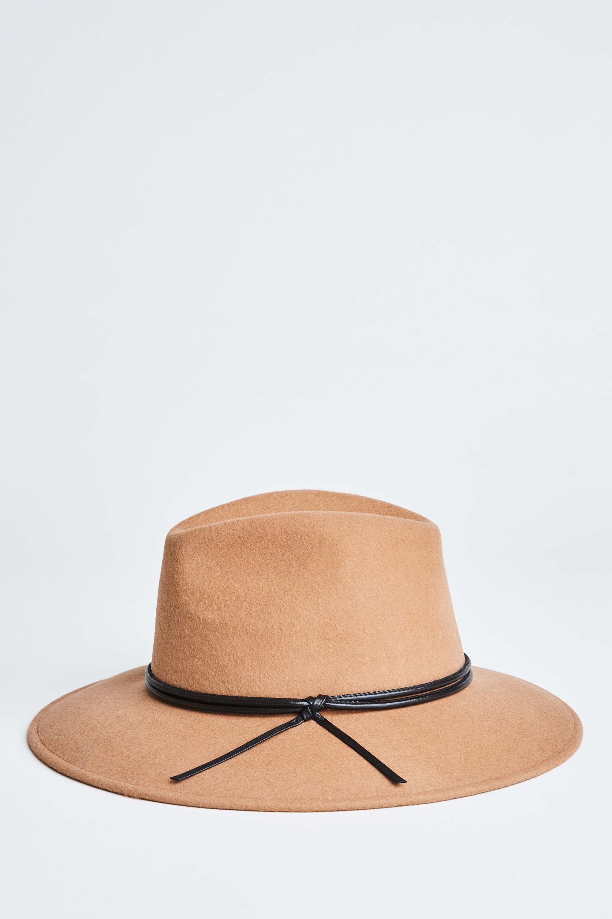 Stylish Wool Wide Brim Fedora Hat with Leather Trim - Perfect for Outdoor Events, Fashion Accessories & Vintage Looks