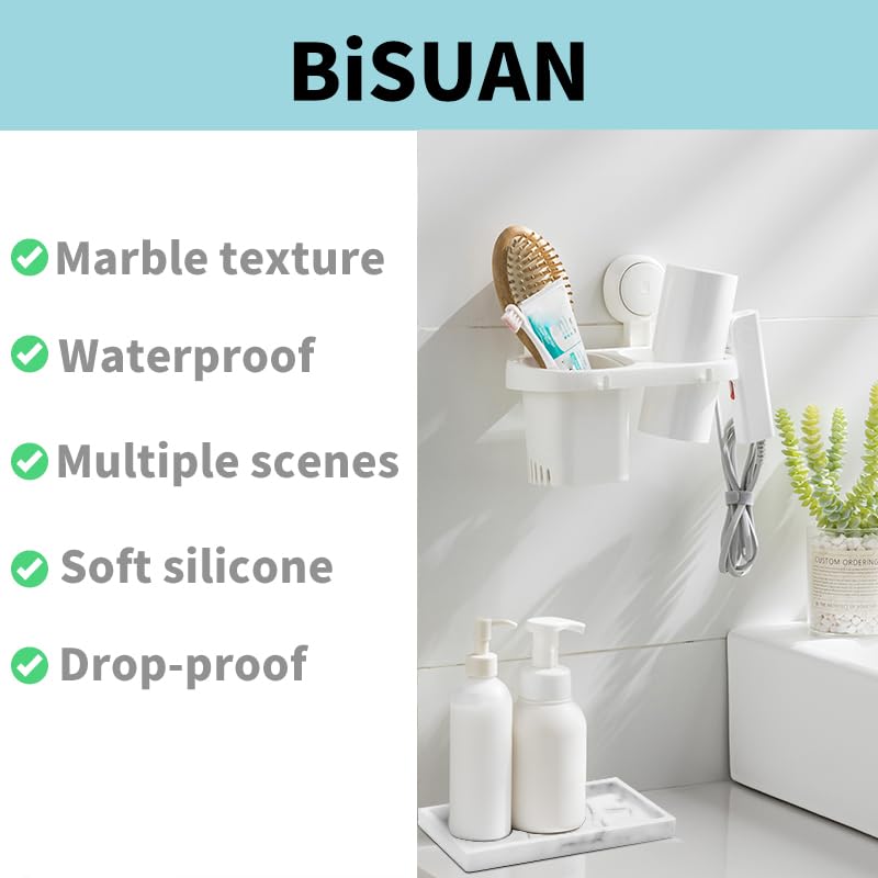 2-Pack Silicone Bathroom Vanity Tray Set - Shatterproof Flexible Soap Dispenser & Organizer (11.8