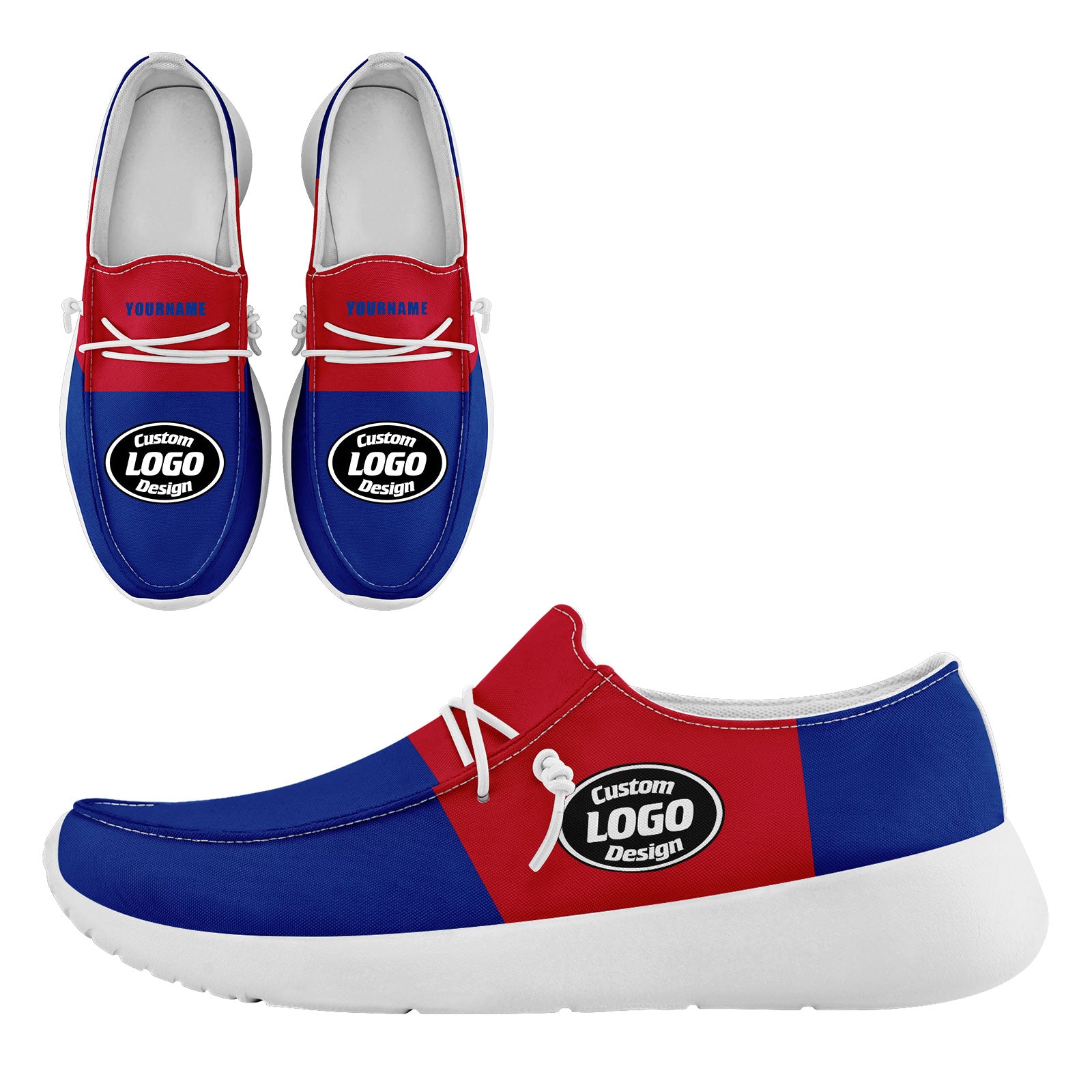Custom Blue & Red Buffalo Sneaker Shoes - Personalized Combo for Men & Women | Trendy Streetwear & Casual Fashion | Perfect for Urban Outfits, Gym Wear & Everyday Comfort (Style D020289)