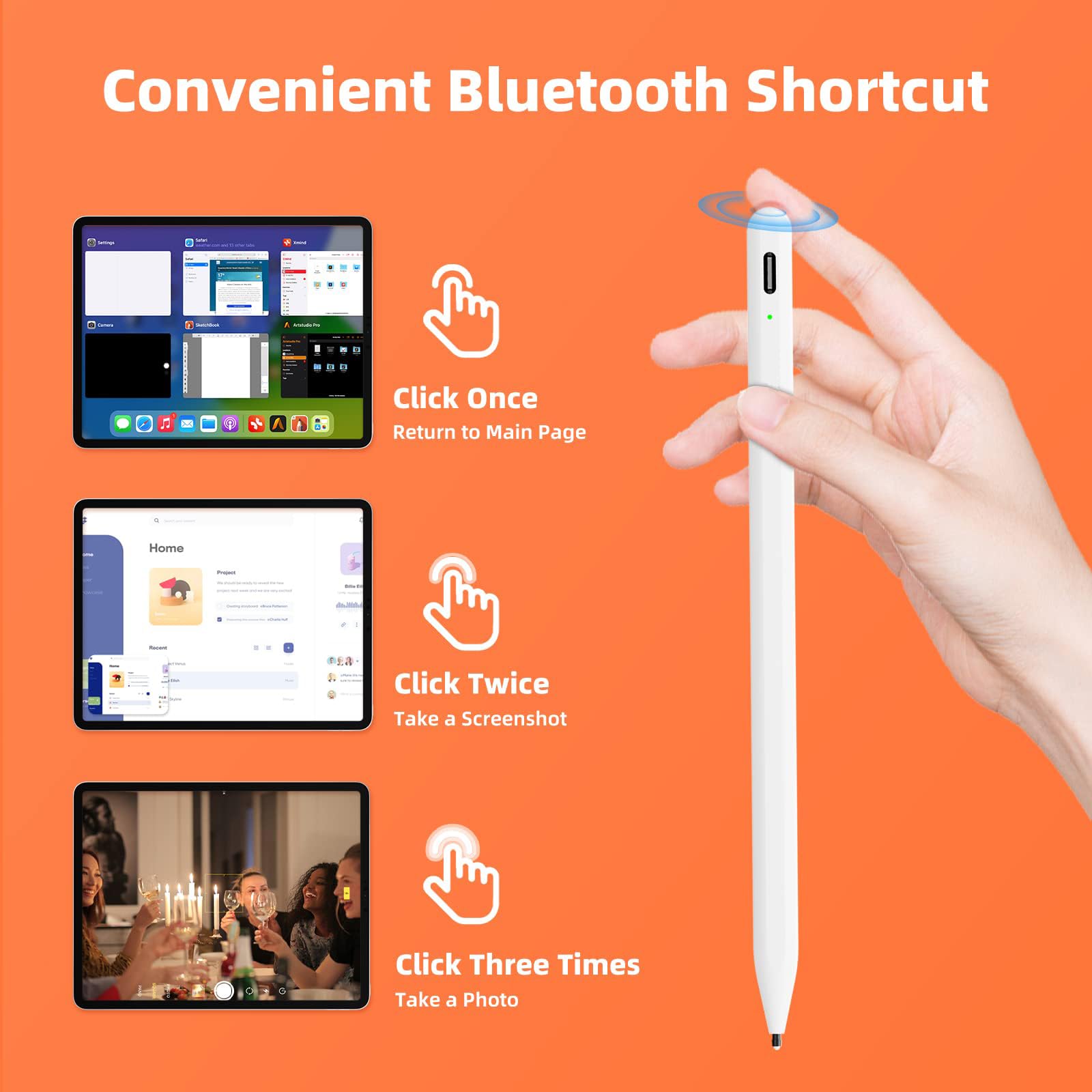 Premium Bluetooth Stylus Pen for iPad Pro 11/12.9