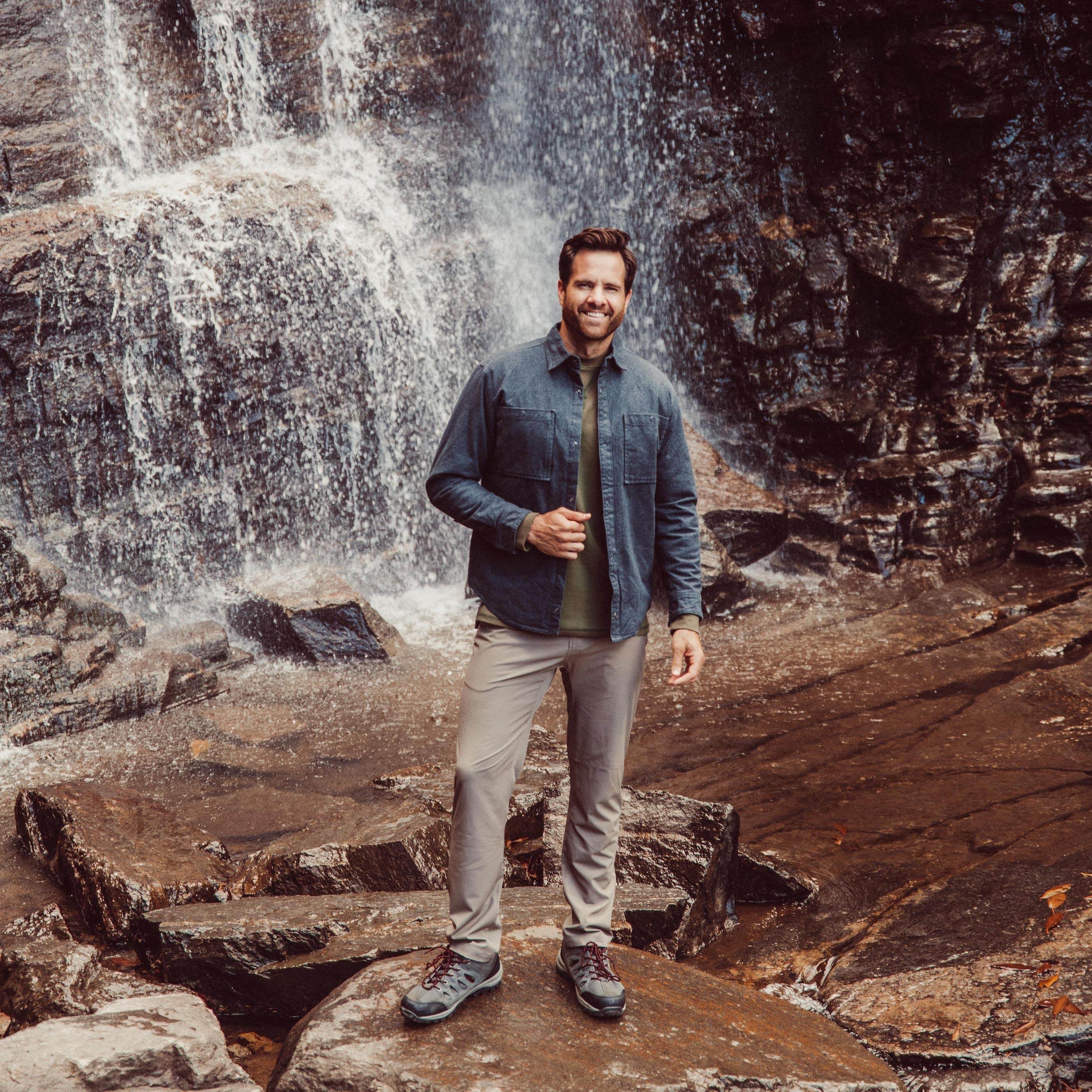 Lincoln Shirt Jacket for Men - Stylish & Comfortable Button-Up Shirt Jacket - Perfect for Casual Outfits, Outdoor Adventures & Layering in Fall/Winter