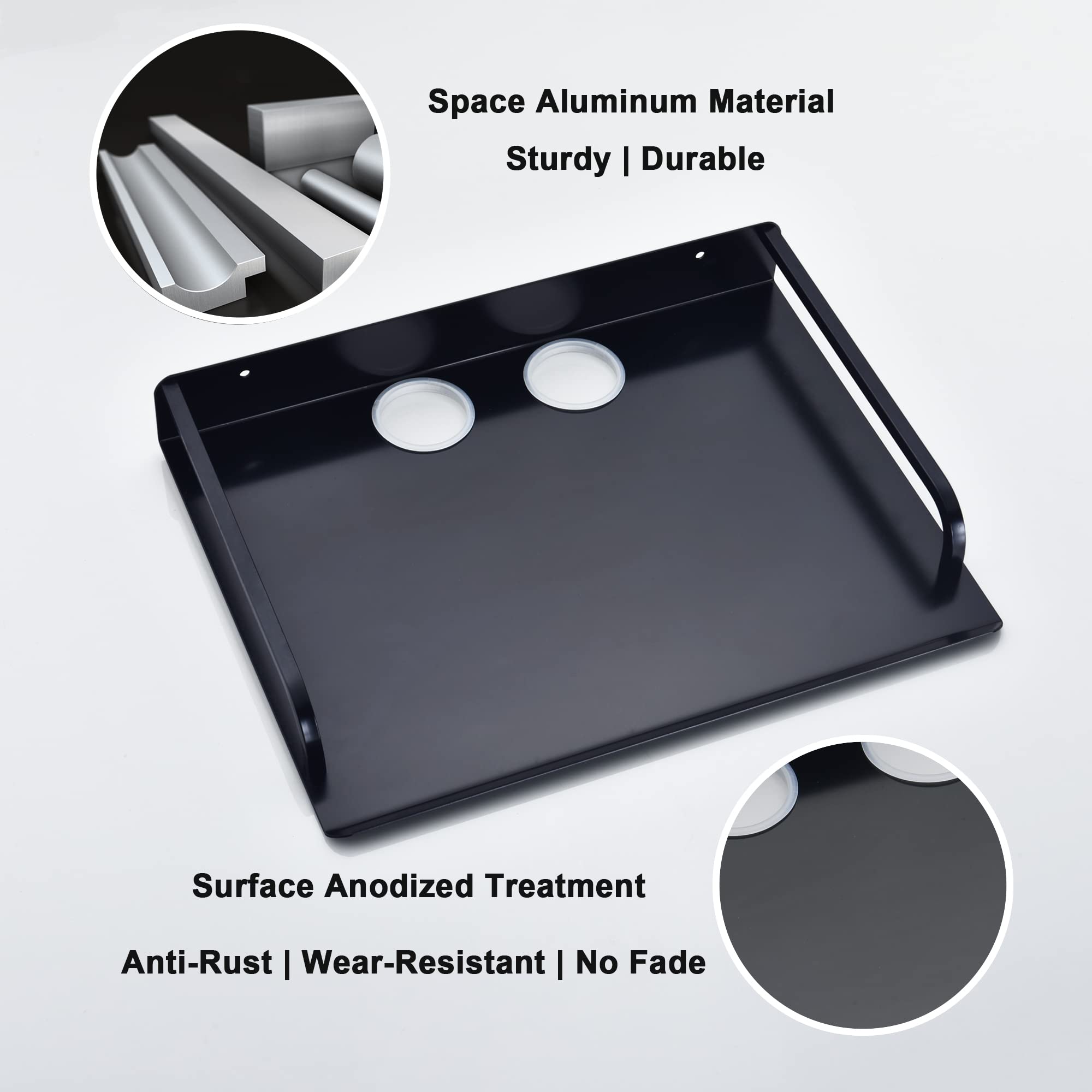 Wall Mount Floating Shelf for TV Components - 12